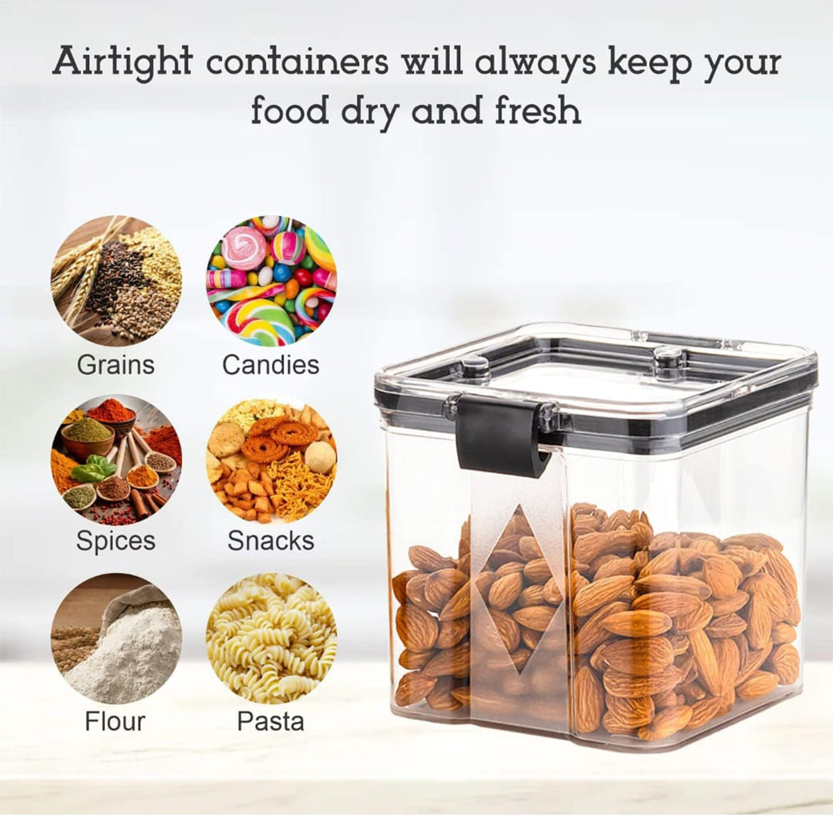 4pc Square Container 700ml Used For Storing Types Of Food Stuffs And Items. - Happy Price - Image 6