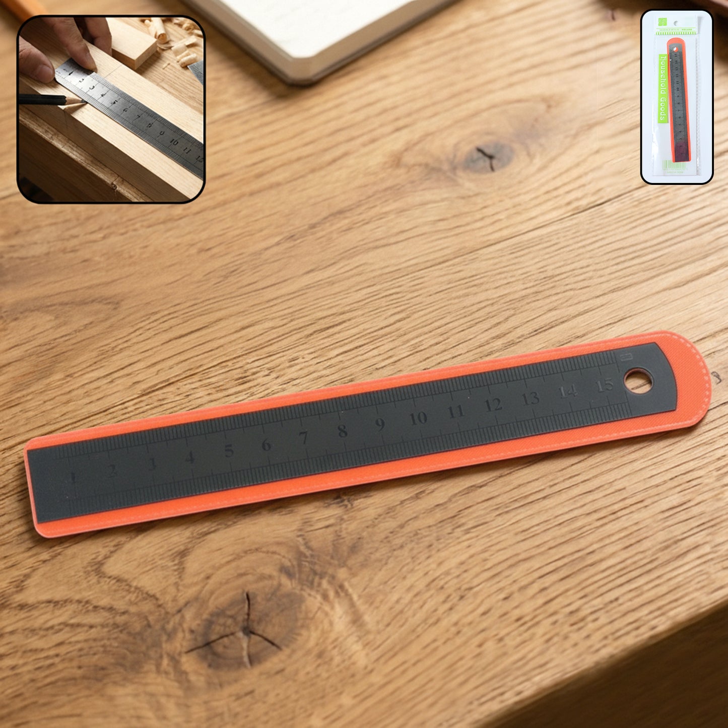 15 cm Measuring Scale Ruler (1 Pc) - Accurate Straight Edge Tool - Happy Price - Image 2