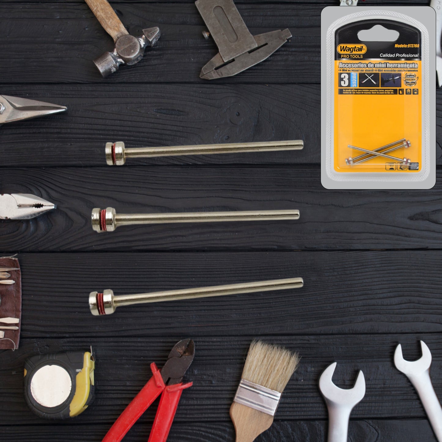 Cut-off Wheel Screw Mandrels Shank Dia Cutting Disc Holder (3 Pcs Set) - Happy Price - Image 2