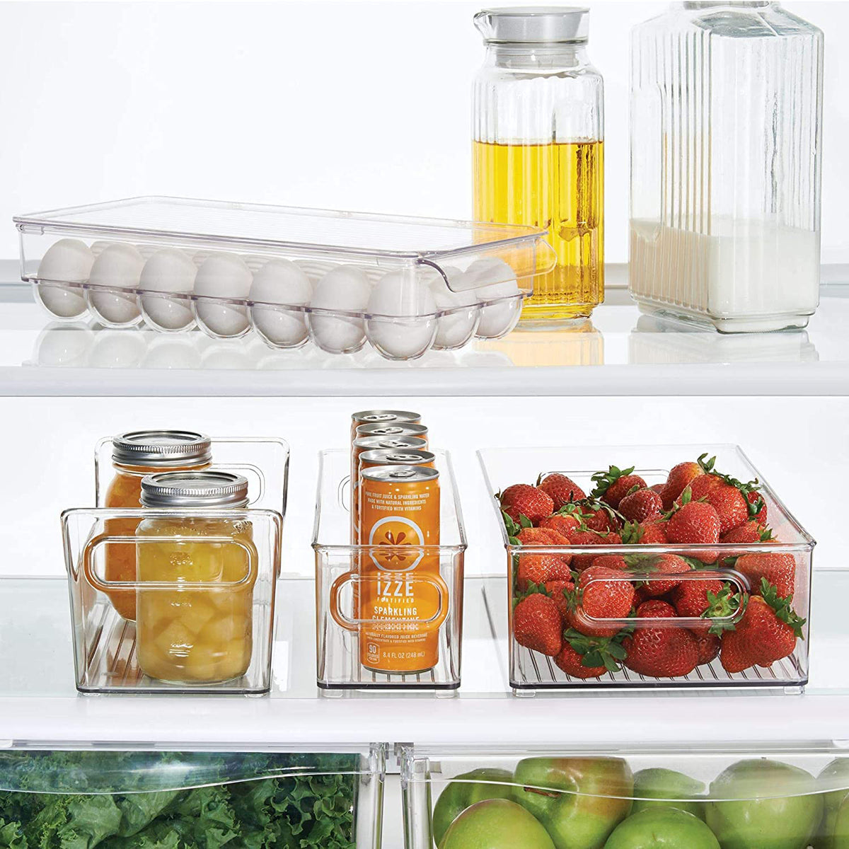 Plastic 18 Cavity Egg Storage Box Or Egg Trays For Refrigerator With Lid Handles High Quality Rectangular Egg Tray Box For 18 Egg (1 Pc) - Happy Price - Image 5