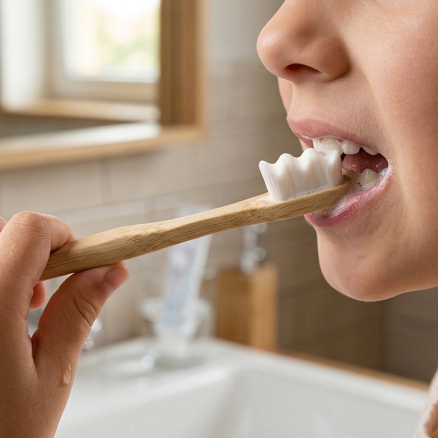 Natural Wooden Handle Toothbrush with Case - 1 Pc - Great Price - Image 6