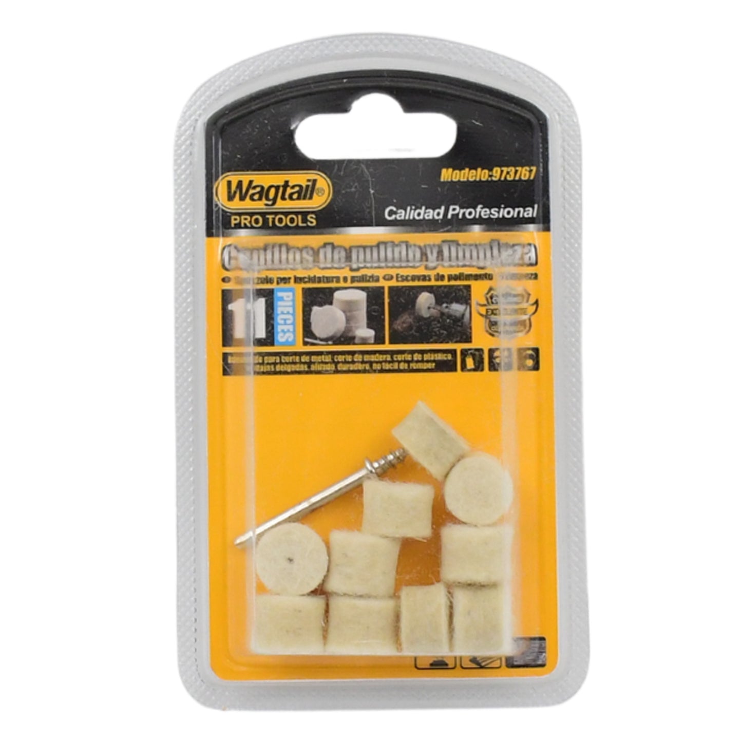 Rotary Tool Accessory Wool Felt Polishing Pad Felt (11 Pcs Set) - Happy Price - Image 4