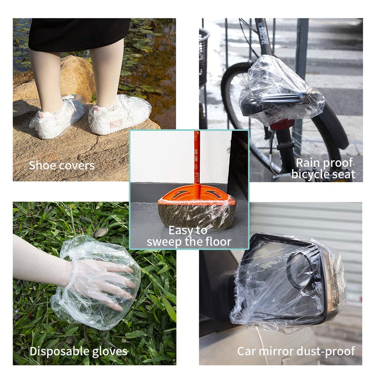 Disposable Plastic Shower Caps Clear Elastic Thick Bath Cap For Women Spahome Usehotel And Hair Salon (1pc) - Happy Price - Image 3