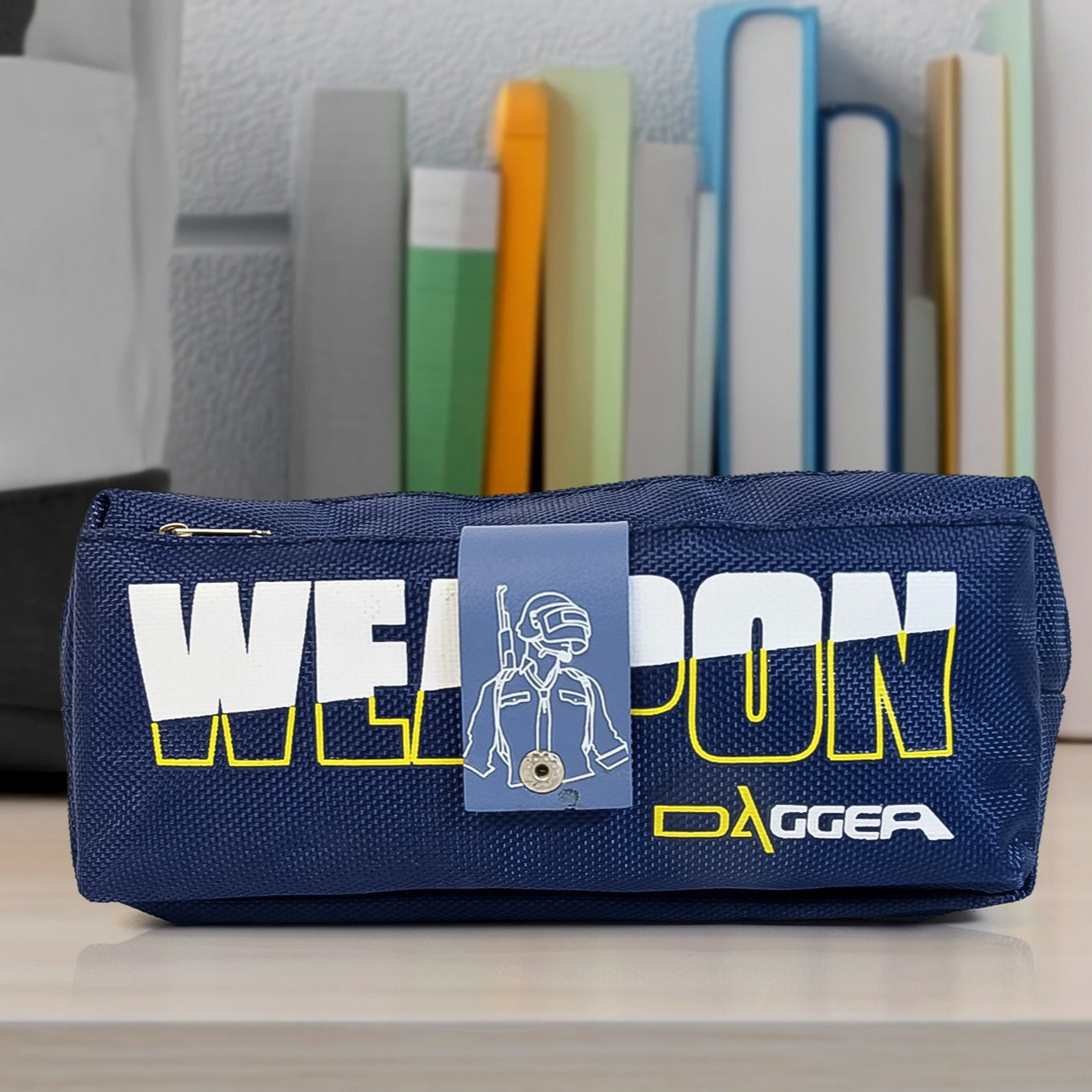 Pencil Pouch With Zipper 1 Pc 2 Compartment) - Happy Price - Image 1