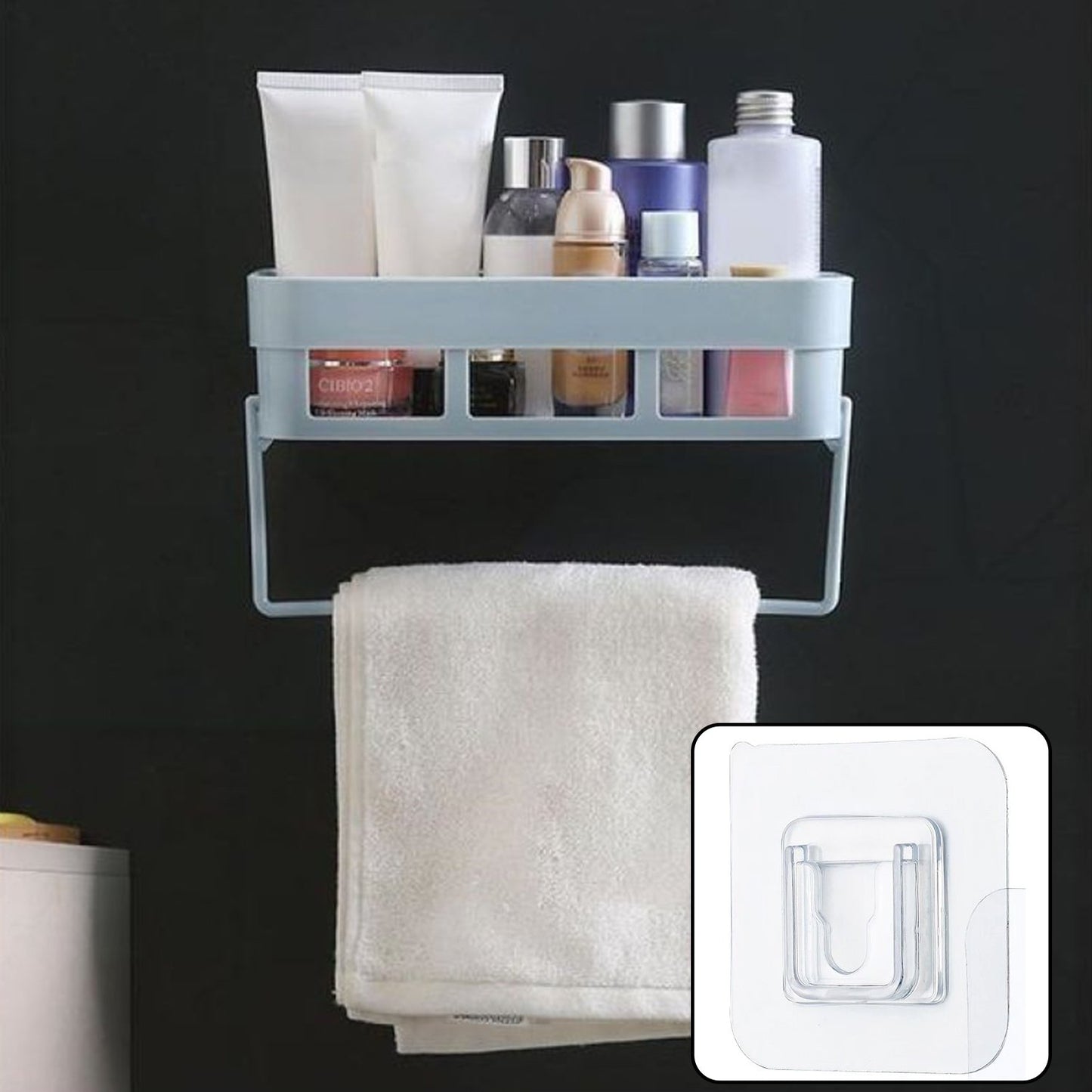 Multipurpose Kitchen Bathroom Shelf Wall Holder Storage Rack Bathroom - Happy Price - Image 4