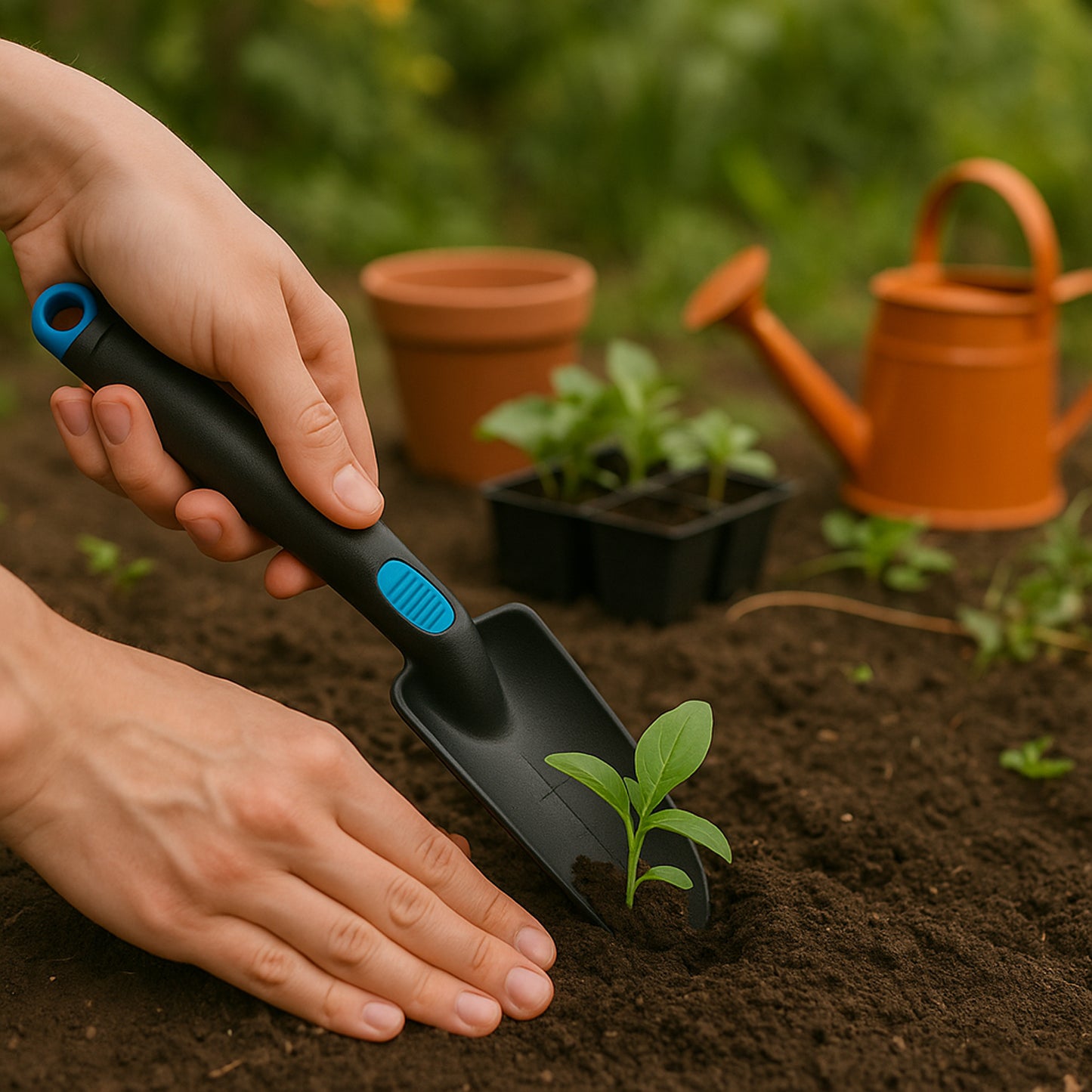 Plastic Heavy Duty Garden Hand Trowel With Measurement Marks (1 Pc) - Happy Price - Image 3