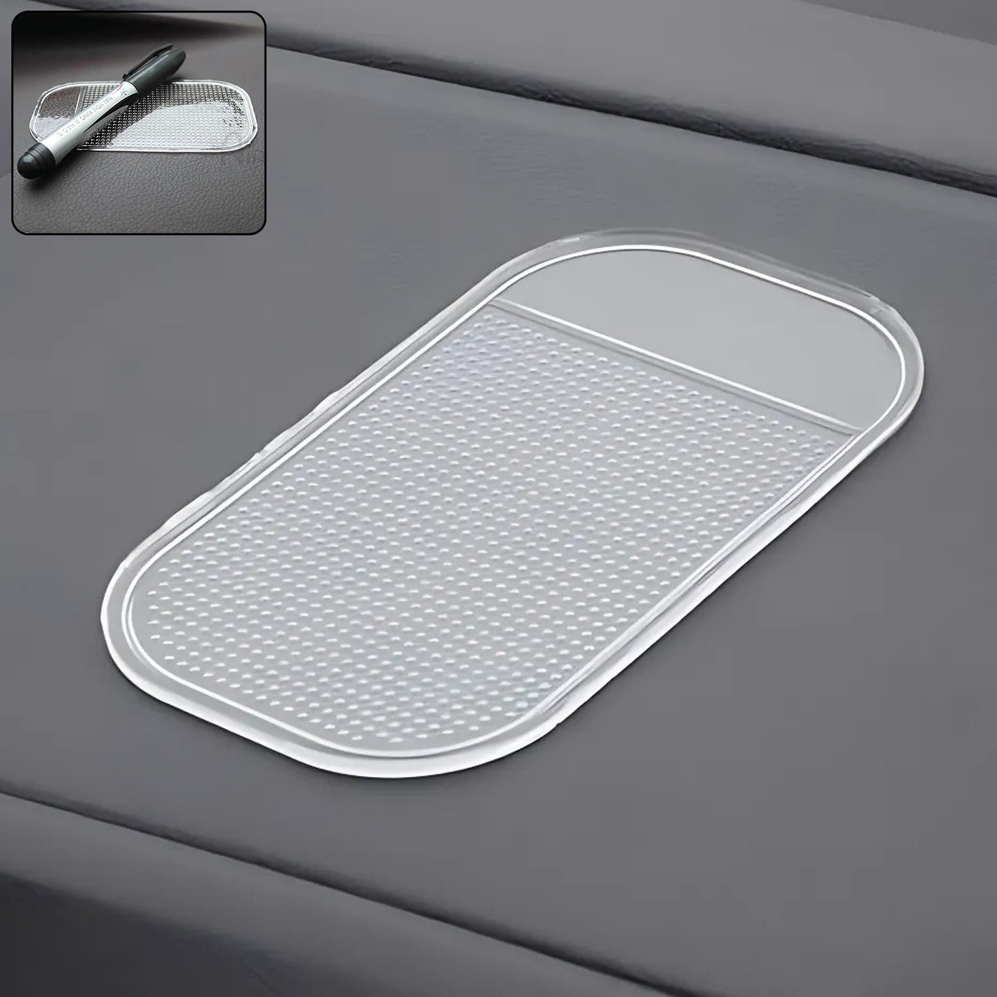 Medium Transparent Anti-slip Car Dashboard Mat (1 Pc) - Happy Price - Image 2