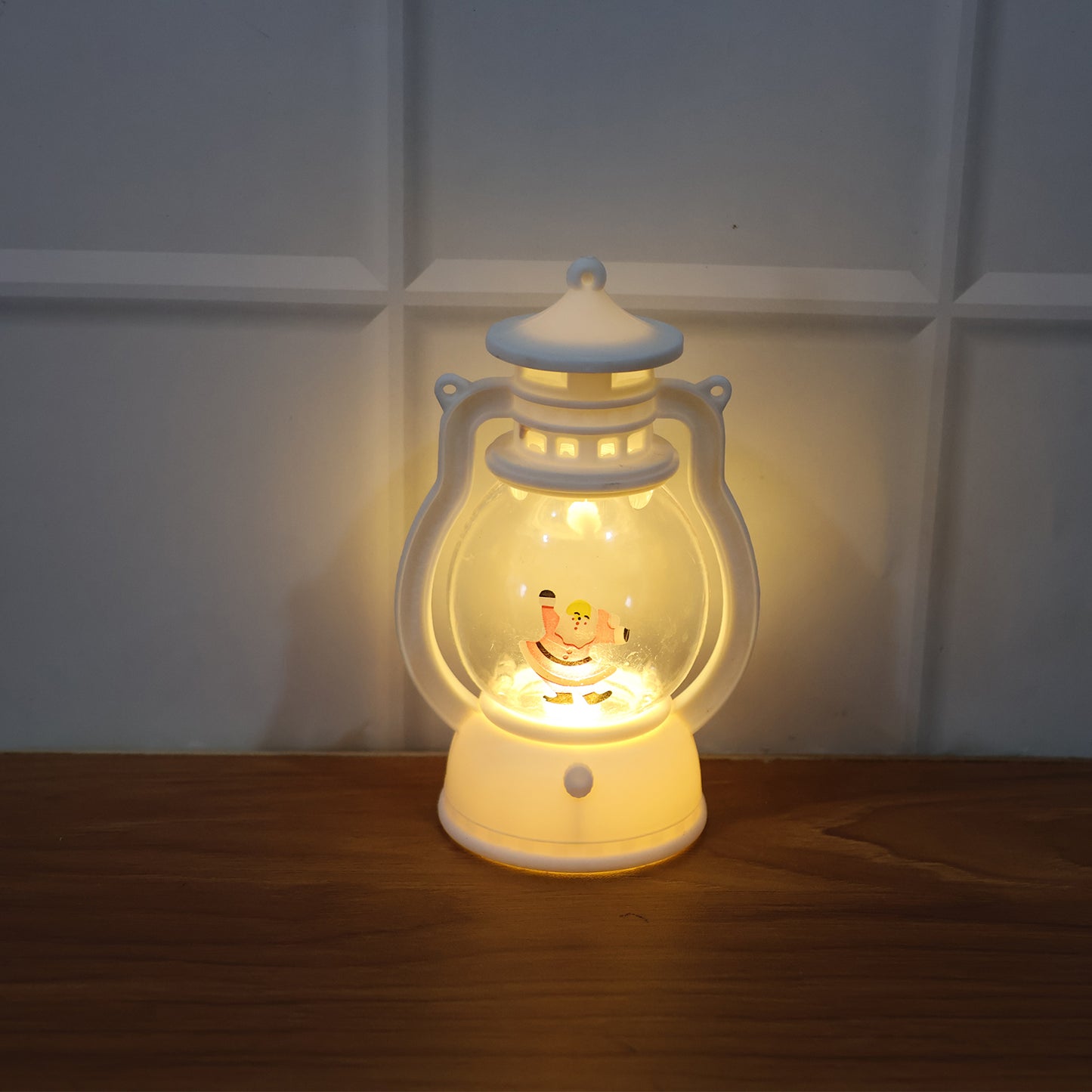 Mini LED Lantern with Santa Figurine - Festive Tabletop Light (1 Pc) - Happy Price - Image 6