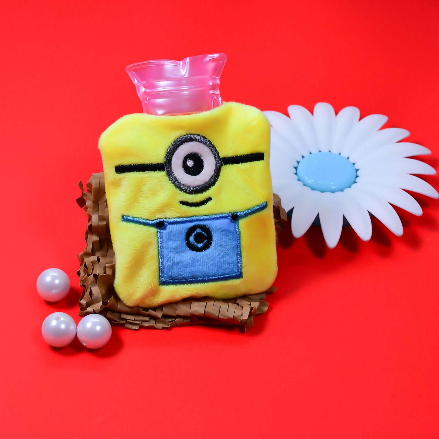 Minions Small Hot Water Bag With Cover For Pain Relief Neck Shoulder Pain And Hand Feet Warmer Menstrual Cramps. - Happy Price - Image 5