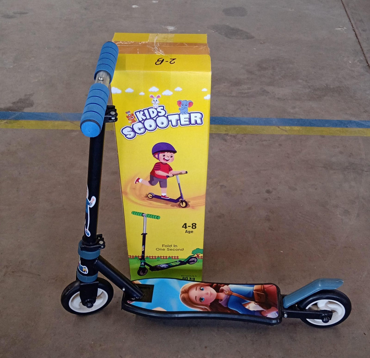 Adjustable Kids 2-Wheel Scooter - Foldable & Lightweight for Ages 4-8, Multicolor - Great Price - Image 6