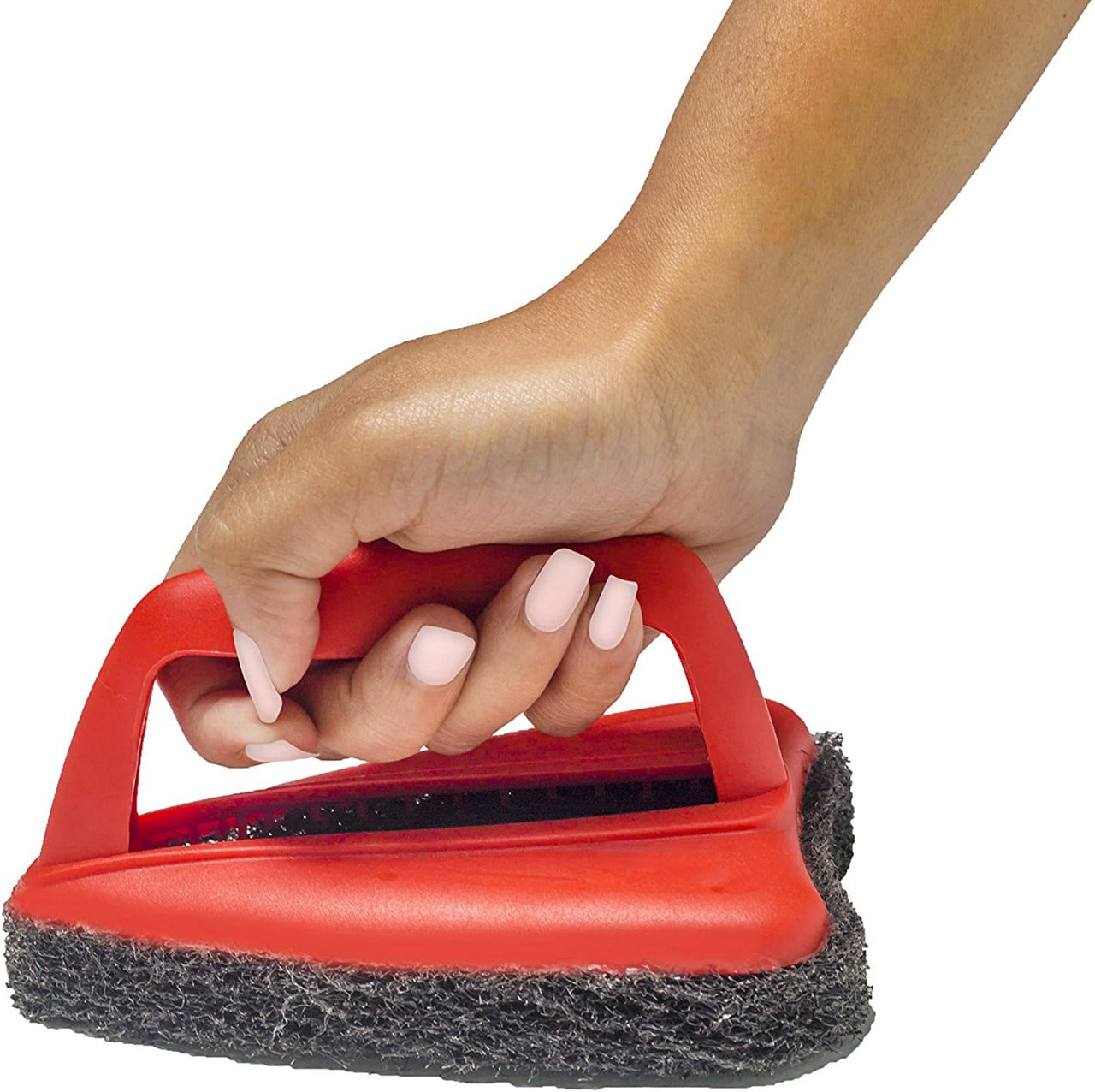 Bathroom Tile Cleaning Brush with Abrasive Scrubber and Handle - Happy Price - Image 4