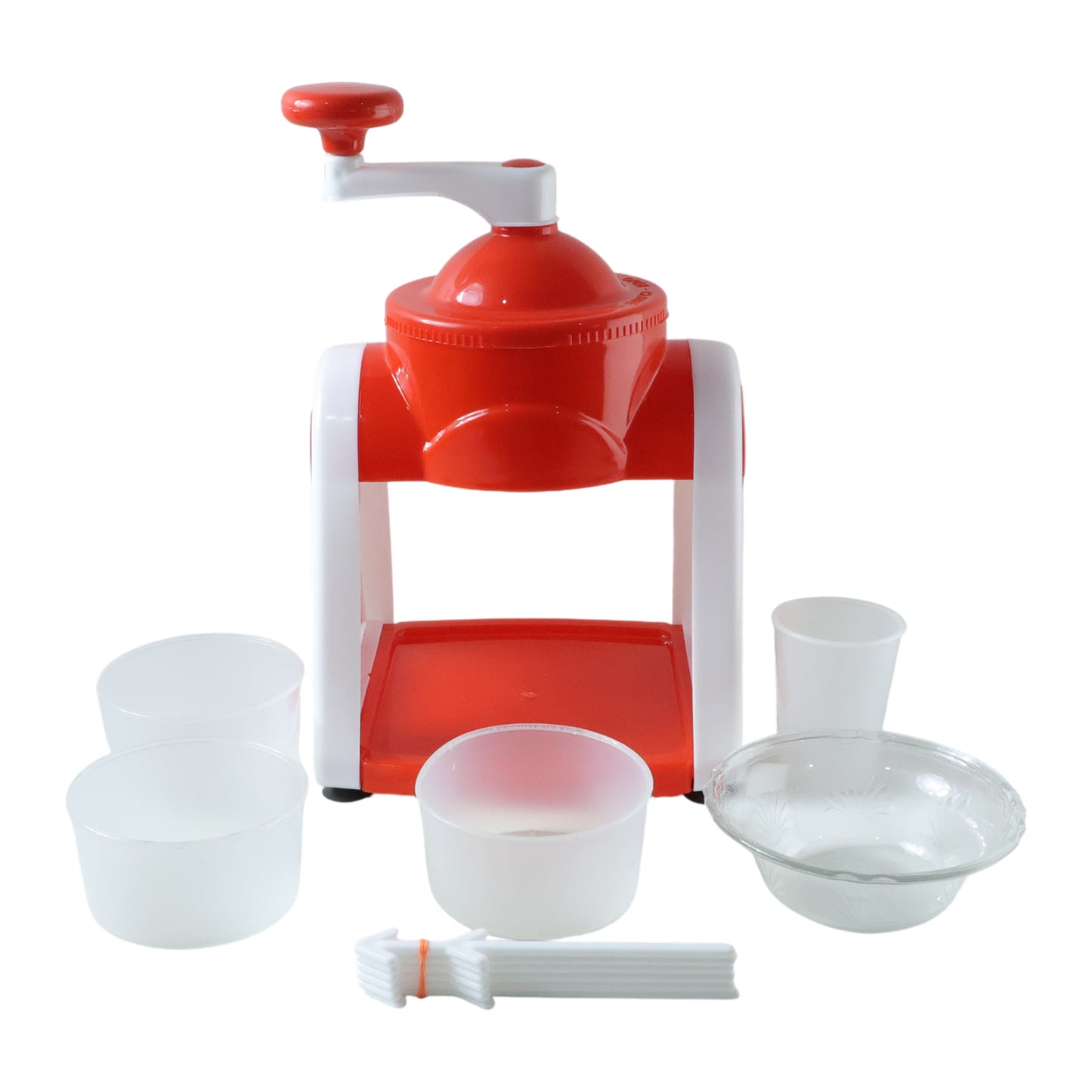 Manual Ice Shaver Machine with Hand Crank - Red Color, 1 Set - Great Price - Image 4