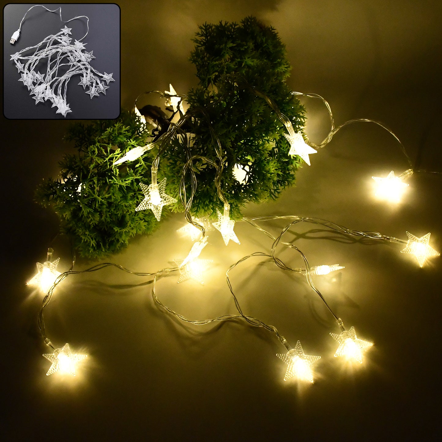 Usb Powered 20 Led Decorative Star String Fairy Lights - Happy Price - Image 2