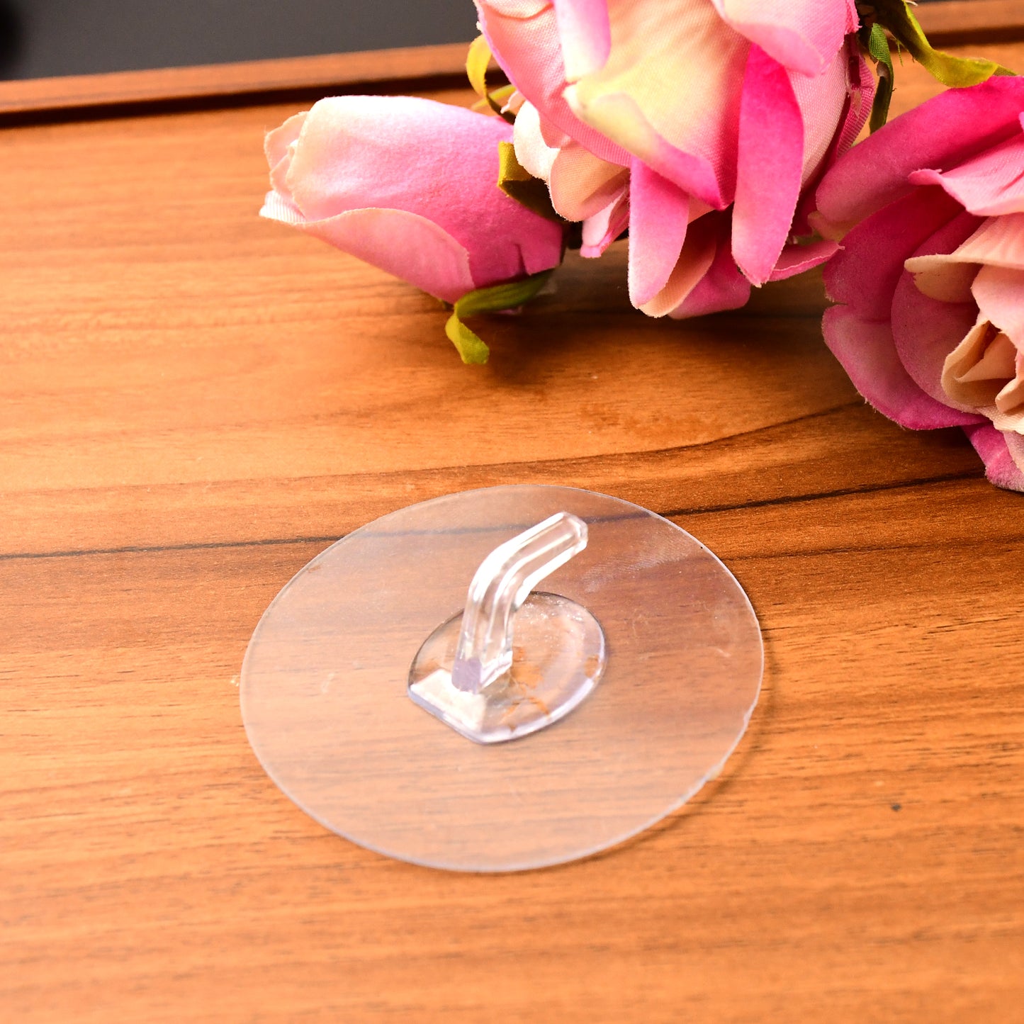 Transparent Wall-mount Adhesive Hook With Strong Grip (1 Pc) - Happy Price - Image 6