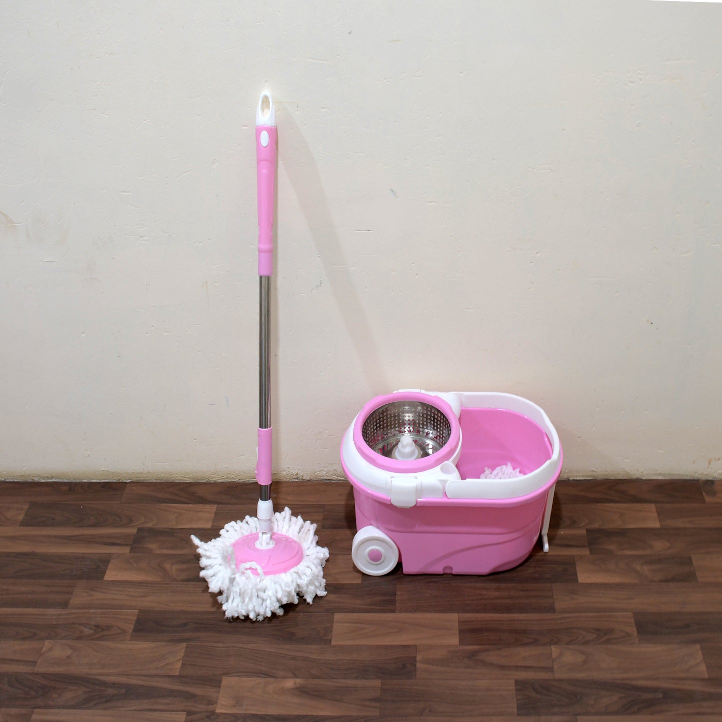 Mop With Bucket For Floor Cleaning With Steel Spin Mop For Floor Cleaning Floor Cleaner Mop Spin Mop Magic Mop Mop Stick Spin Mop Set With Bucket Household Office Cleaning Tool Mop - Happy Price - Image 5