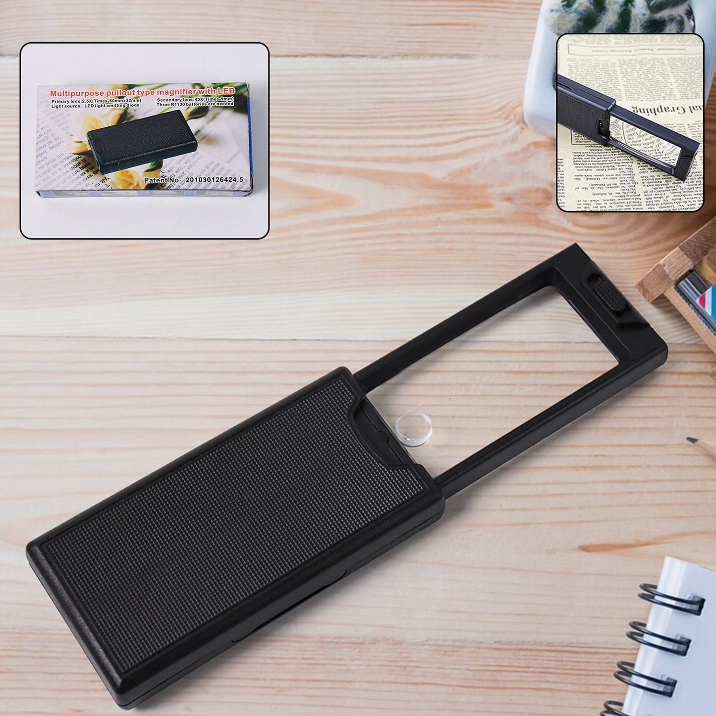 Multipurpose Extendable Magnifier With Led Magnifier (1 Pc) - Happy Price - Image 2