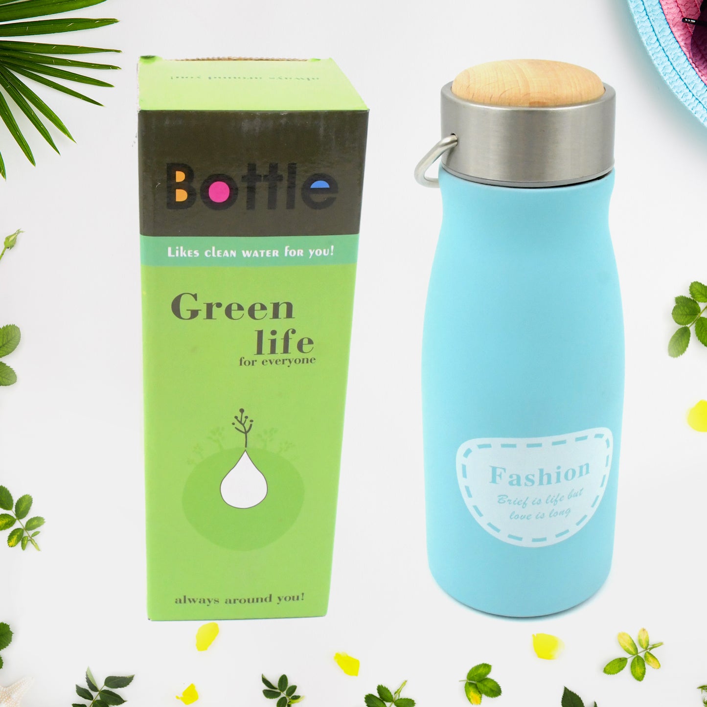 Stainless Steel Water Bottle With Handle Fridge Water Bottle Stainless Steel Water Bottle Leak Proof Rust Proof Hot Cold Drinks Gym Sipper Bpa Free Food Grade Quality Steel Fridge Bottle For Officegymschool (360 Ml) - Happy Price - Image 5