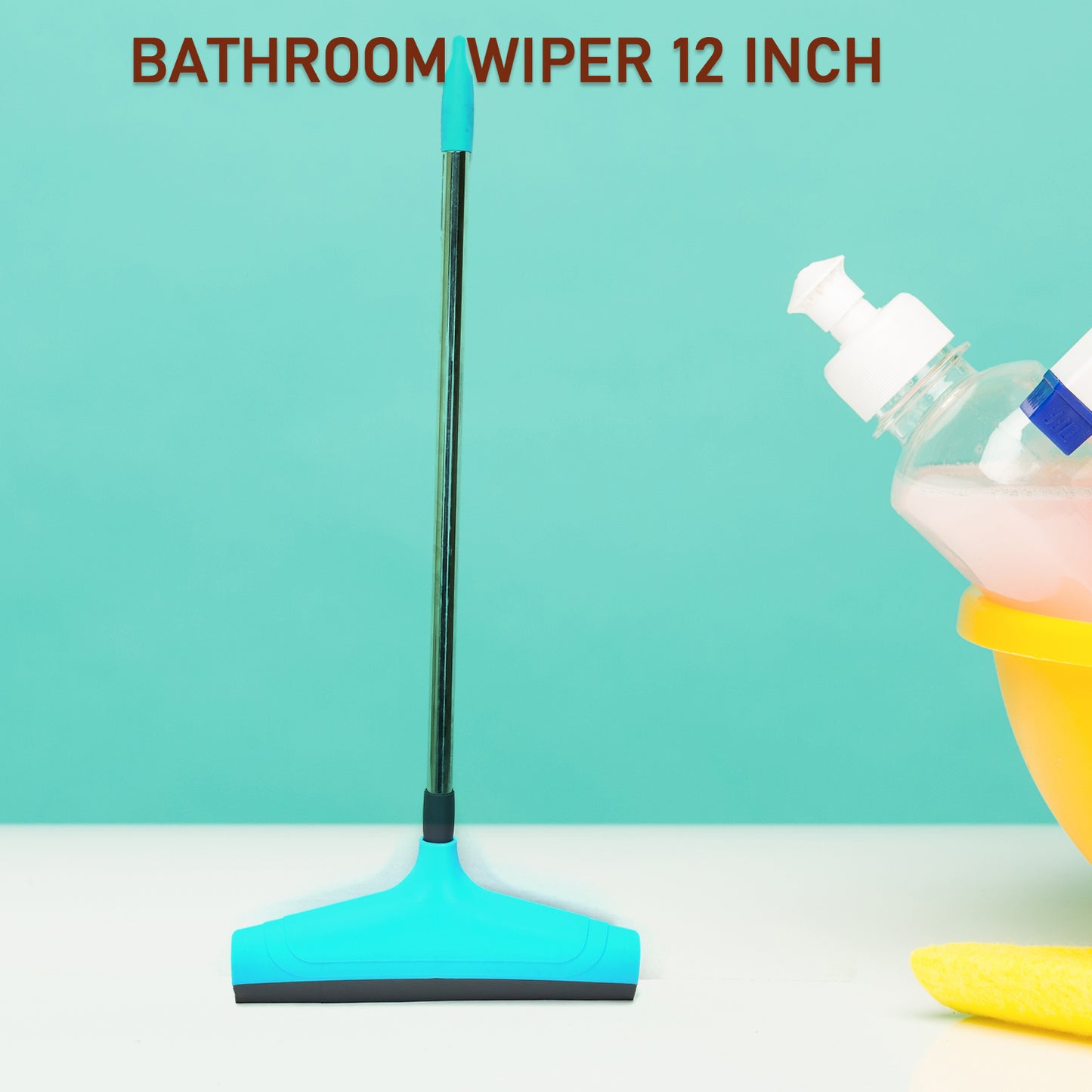 Adjustable Bathroom Wiper with 12 Inch Rubber Blade - Happy Price - Image 3