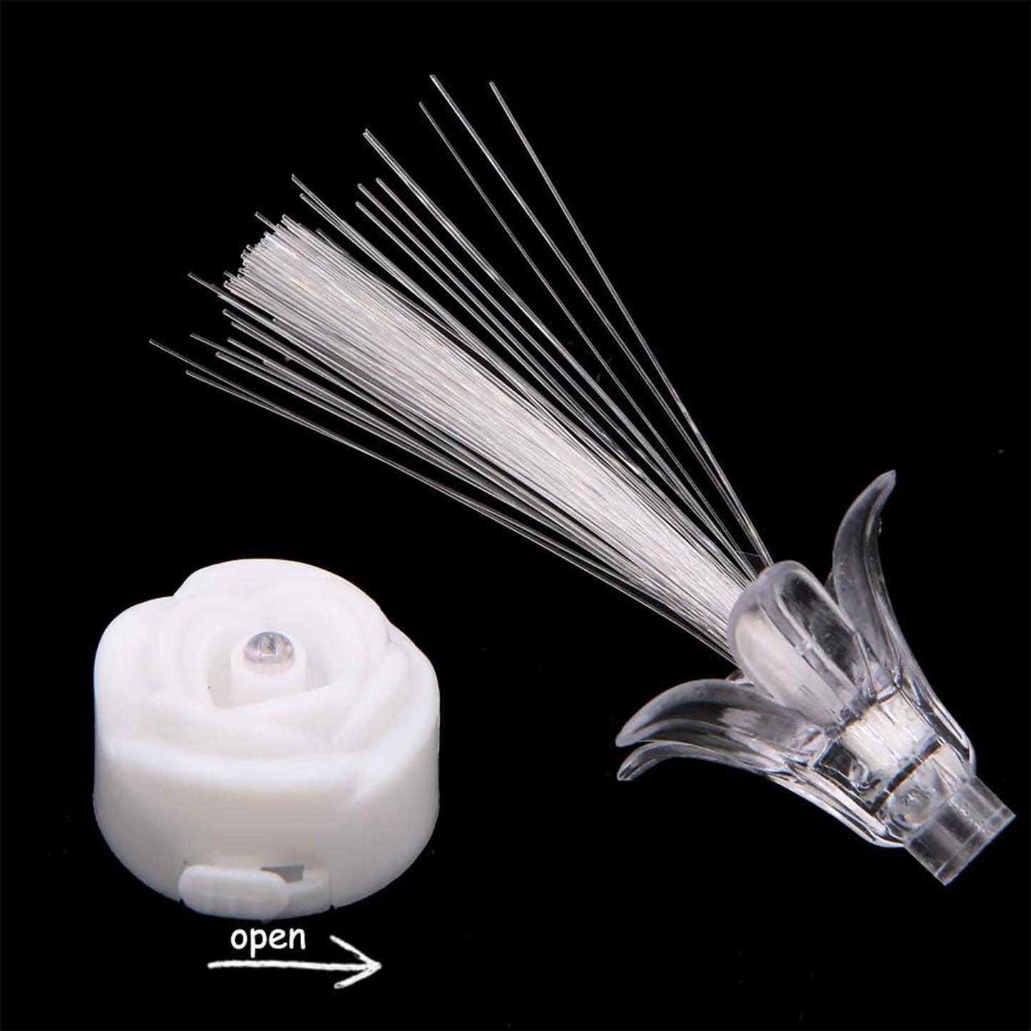 Multi-color Led Fiber Optic Flower Night Lamps (Mix Color 3 Pc) - Happy Price - Image 6