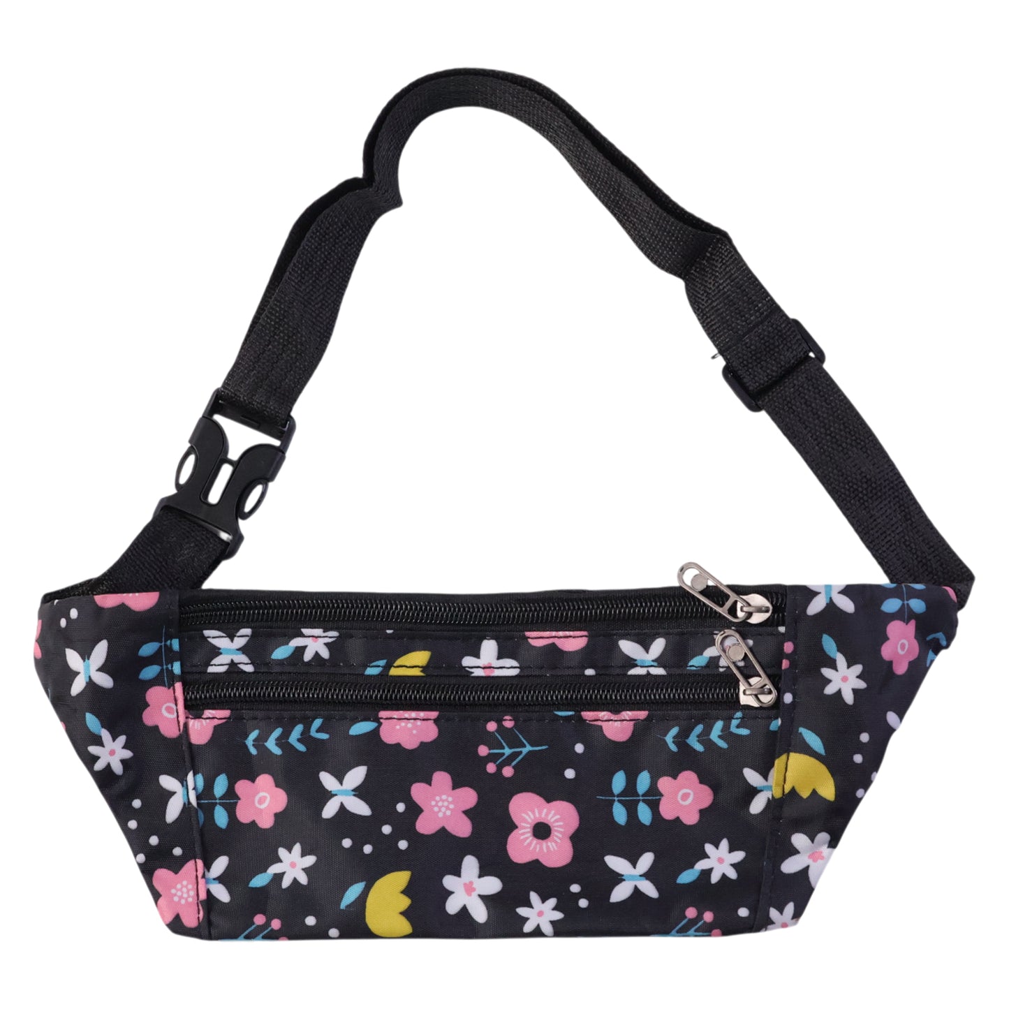 Floral Print Adjustable Waist Pouch - Stylish & Secure Fanny Pack (1 Pc) - Happy Price - Image 4