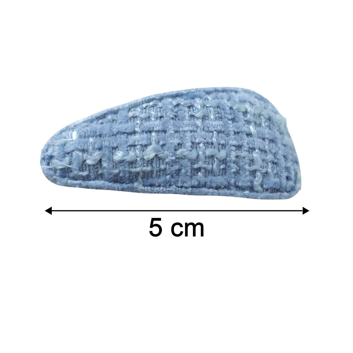 Textured Fabric Snap Hair Clips Set - 4 Pieces for Women & Girls - Happy Price - Image 5