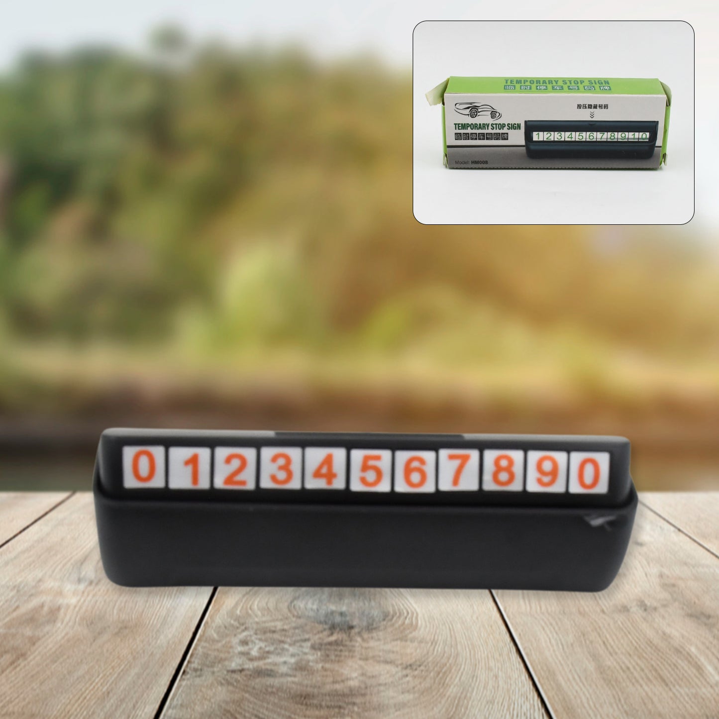 Temporary Car Parking Mobile Number Display With Magnetic Numbers Stickers (1pc) - Happy Price - Image 2