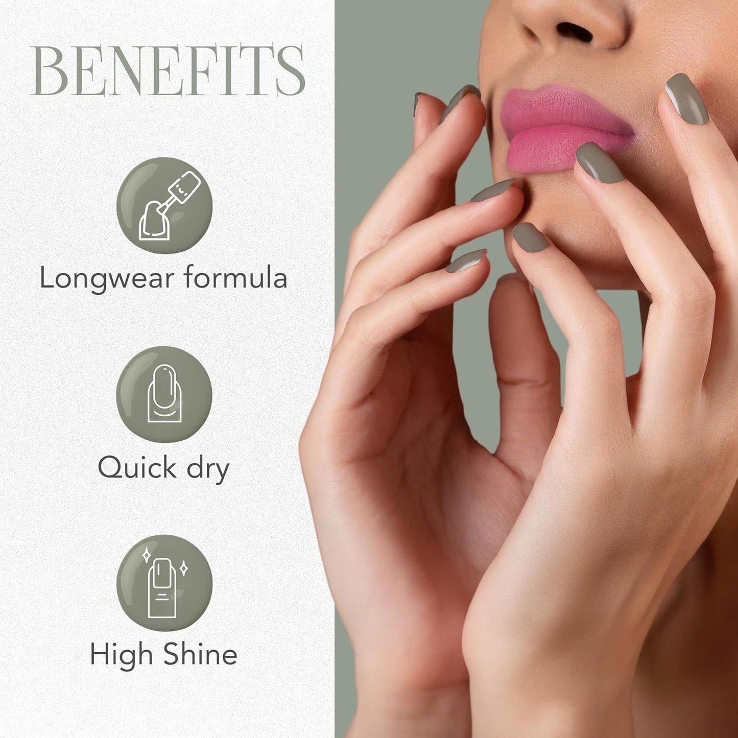 OG Beauty Pearl Grey Gel Intense Nail Polish - 10 ML - Happy Price - Image 5