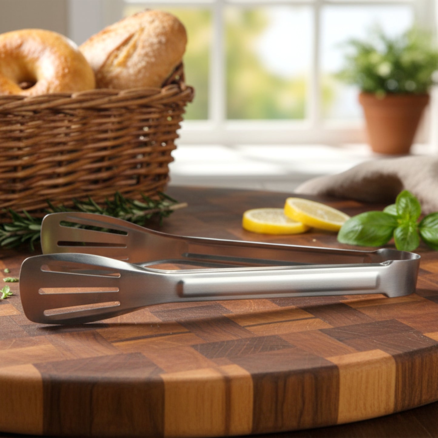 Stainless Steel Kitchen Serving Tongs - 1 Piece - Happy Price - Image 6