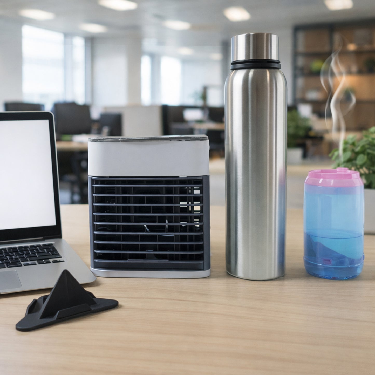 Office Comfort Combo: Mini Cooler, Steel Bottle & Sipper - Happy Price - Image 2