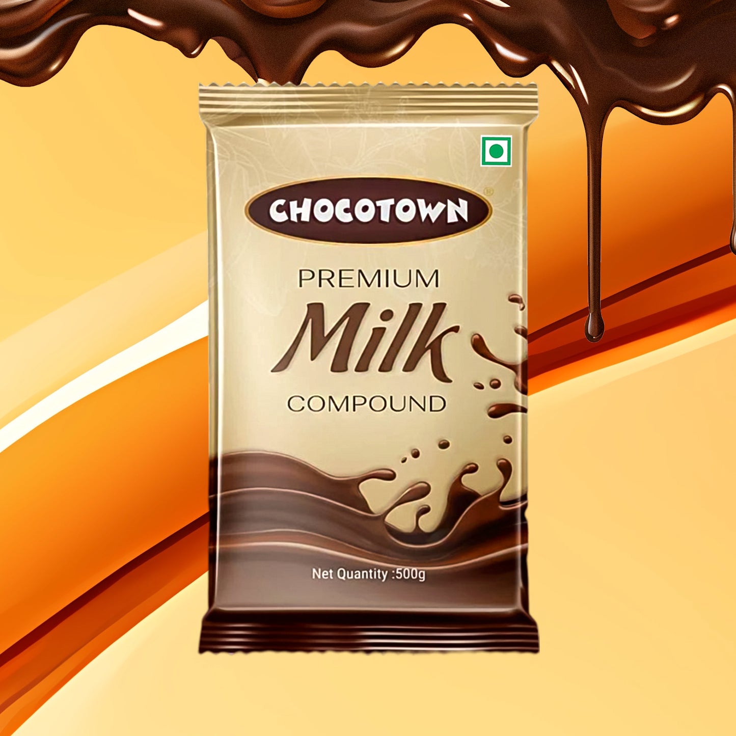 Chocotown Premium Milk Compound Slab (500 Gm) - Happy Price - Image 5