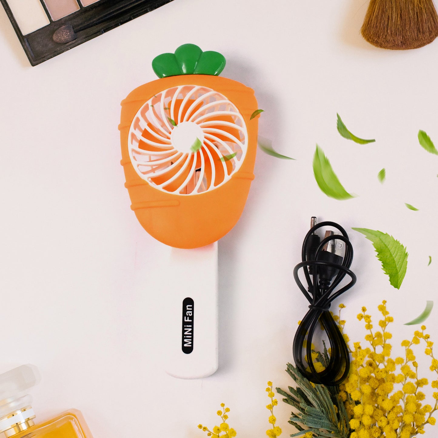 Rechargeable Handheld Mini Fan (Battery Not Included Mix Color) - Happy Price - Image 2