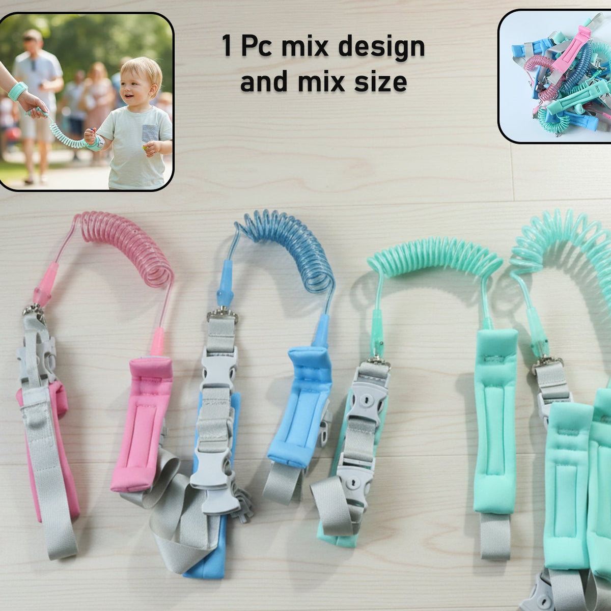Baby Safety Walking Harness with Anti-Lost Wrist Strap - 1 Pc - Happy Price - Image 1