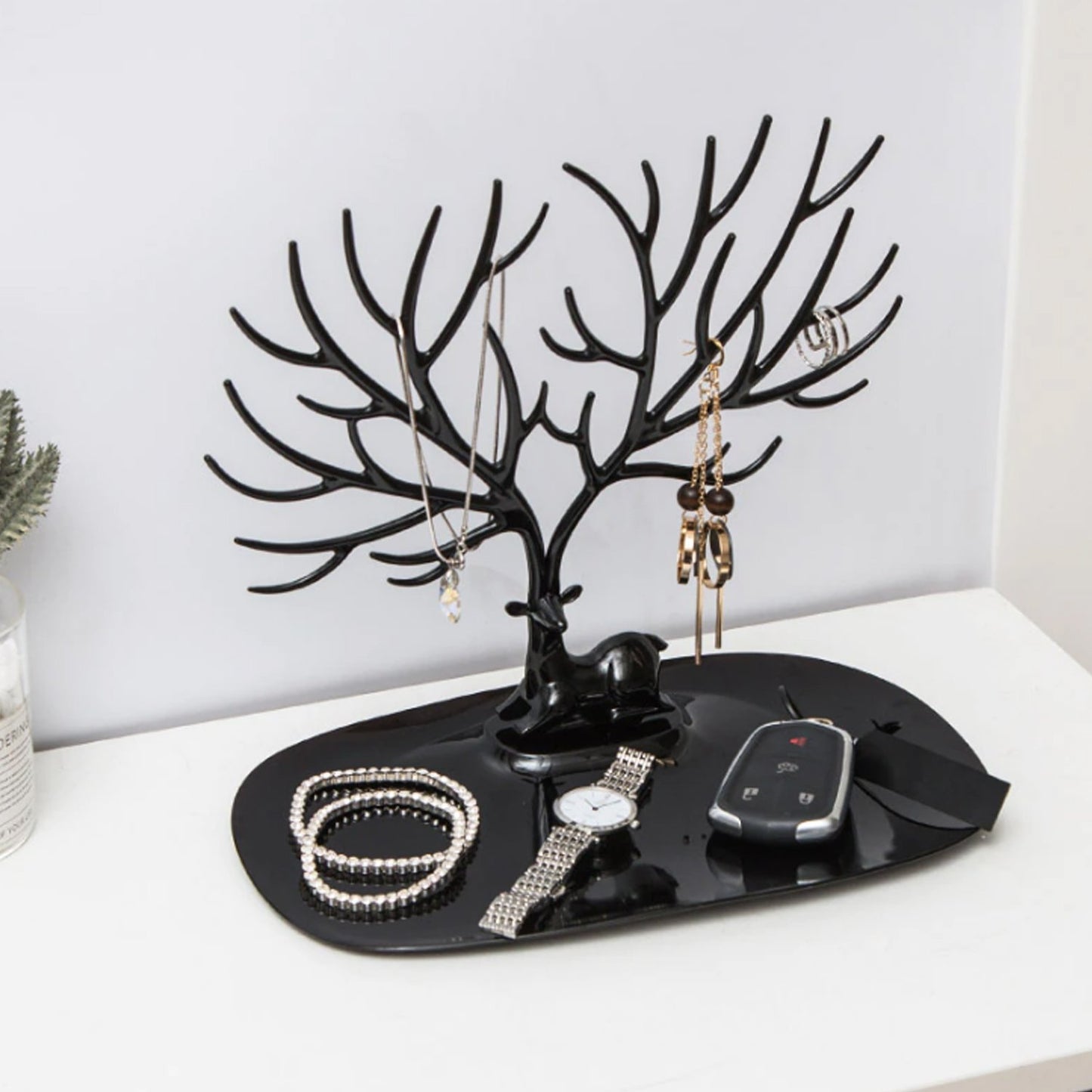 Deer Design Jewellery Stand for Earrings & Necklaces (1 Pc) - Happy Price - Image 4