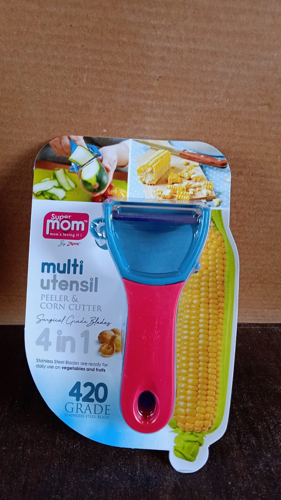 4-in-1 Kitchen Peeler with Stainless Steel Blades & Non-Slip Handle (1 Pc) - Happy Price - Image 7