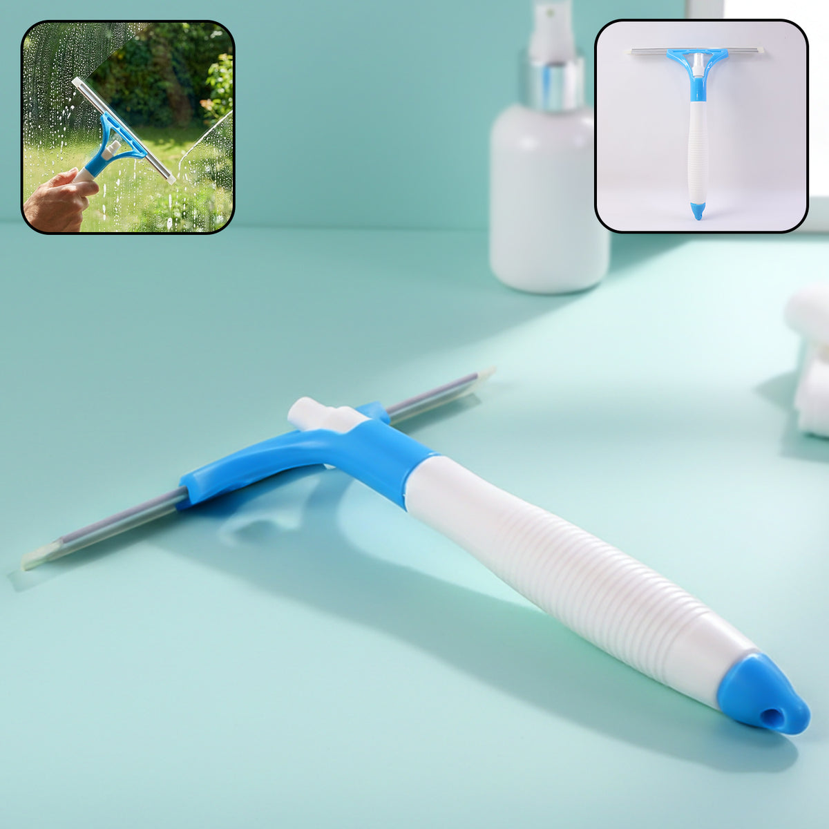 Multipurpose Window Squeegee Cleaner - Streak-Free Glass & Tile Tool (1 Pc) - Happy Price - Image 2