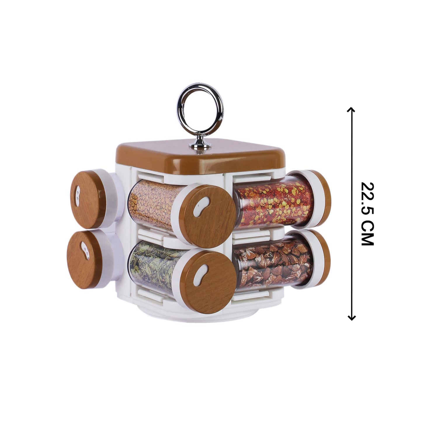 Ganesh Storewell Plastic Spice Rack - Set Of 8 - Happy Price - Image 4