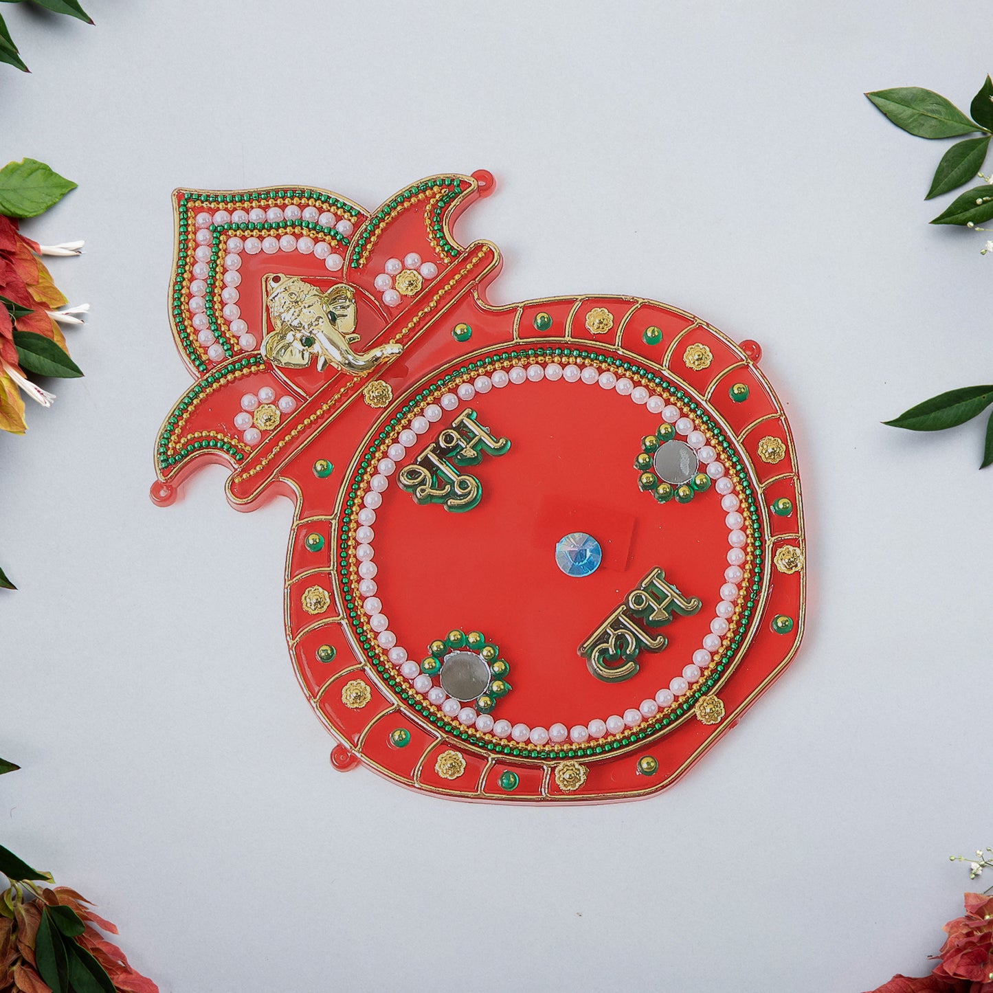 Decorative Kalash Wall Hanging With Shubh Labh (1 Pc) - Happy Price - Image 4