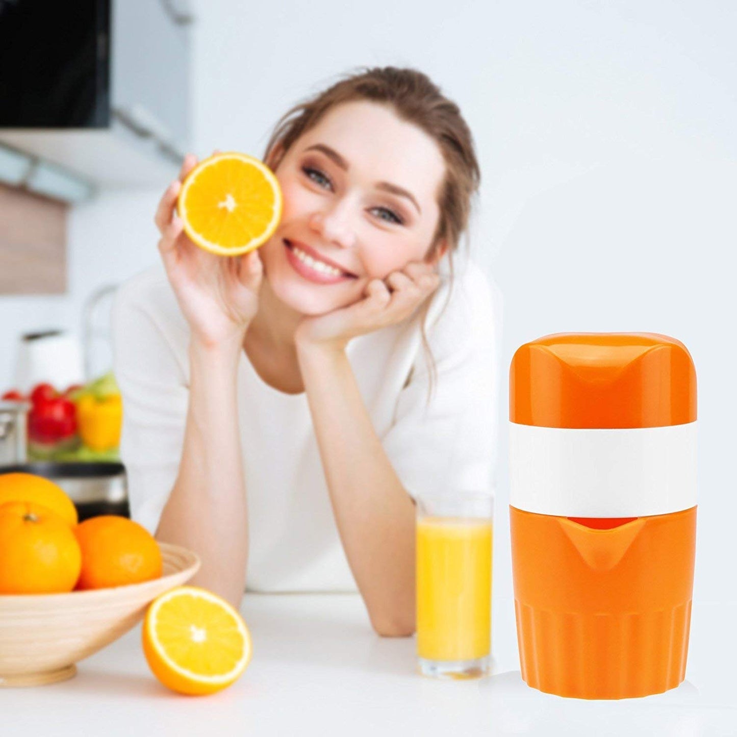 Manual Citrus Juicer for Oranges & Lemons - Handheld Fruit Press - Happy Price - Image 3