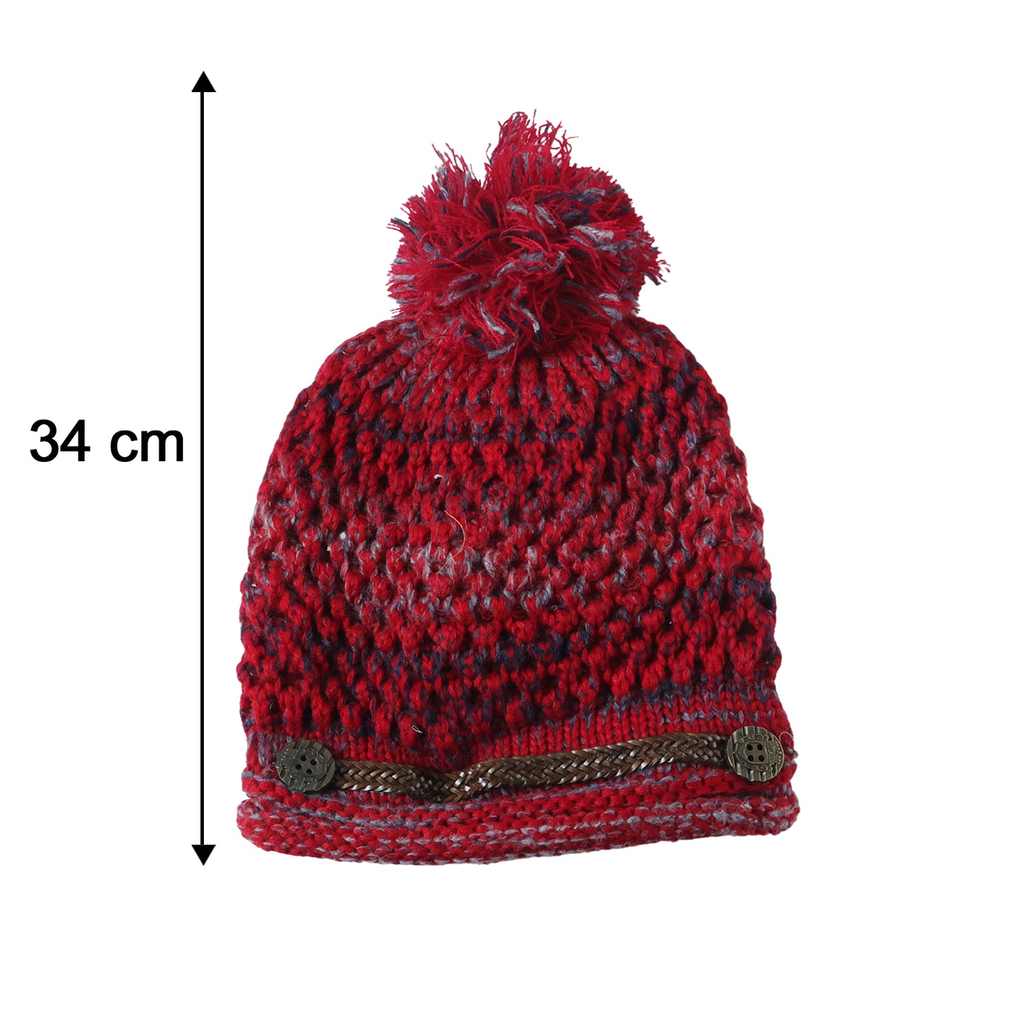 Warm Knitted Woolen Cap for Men & Women - 1 Pc Mix Design - Great Price - Image 5