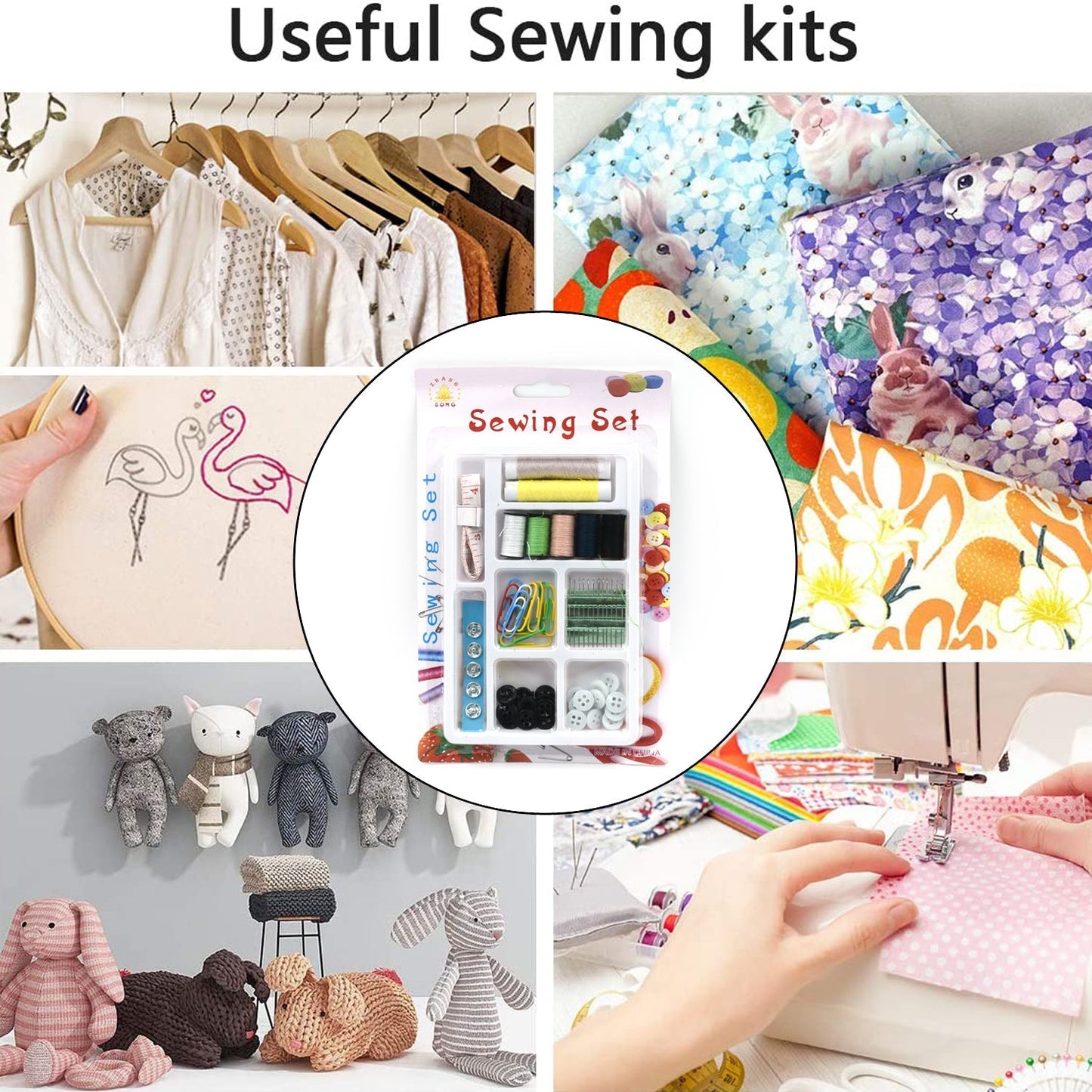 62 Piece Complete Sewing Kit for Home Repairs and Crafting - Happy Price - Image 4