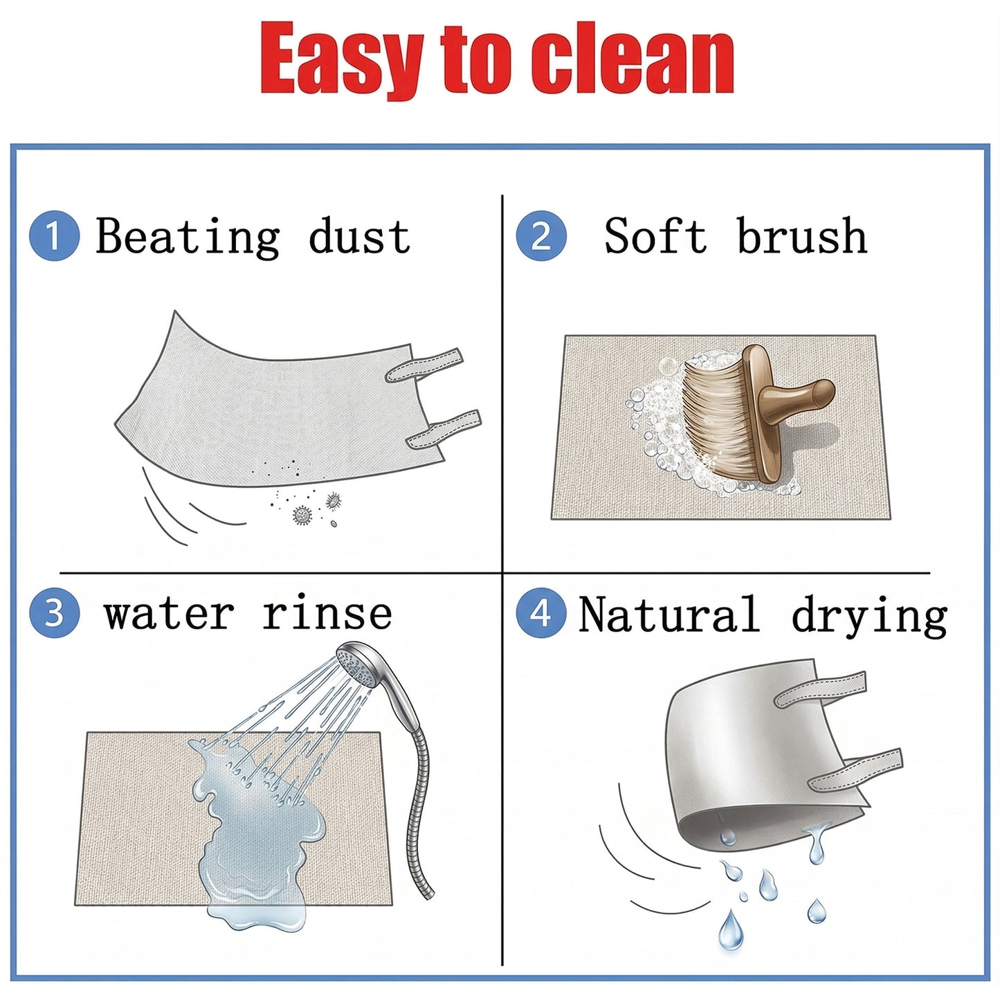 Printed Floor Mat Set - 2 Pcs (115x40 + 58x40 Cm) - Anti-Slip, Washable Runner Mats - Great Price - Image 5