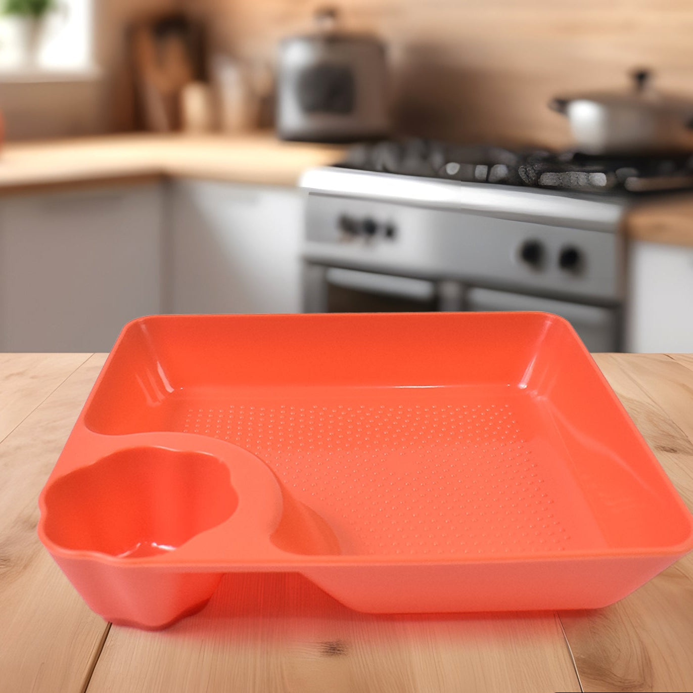 Plastic Plates With Dipping Saucer Round Dip Part (1 Pc 1816 Cm 1 Pc) - Happy Price - Image 1