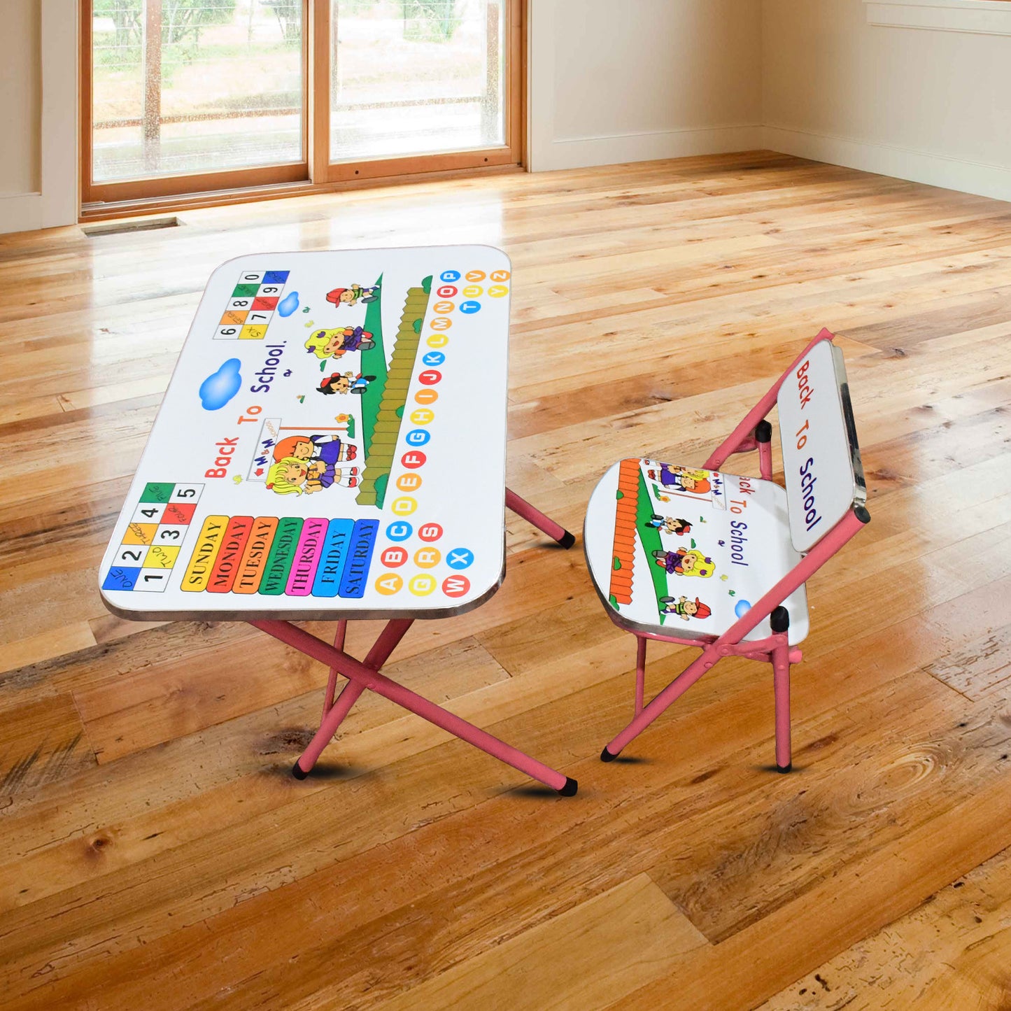 Multifunction Portable Foldable Study Table Chair (2 Pc Set) - Happy Price - Image 4