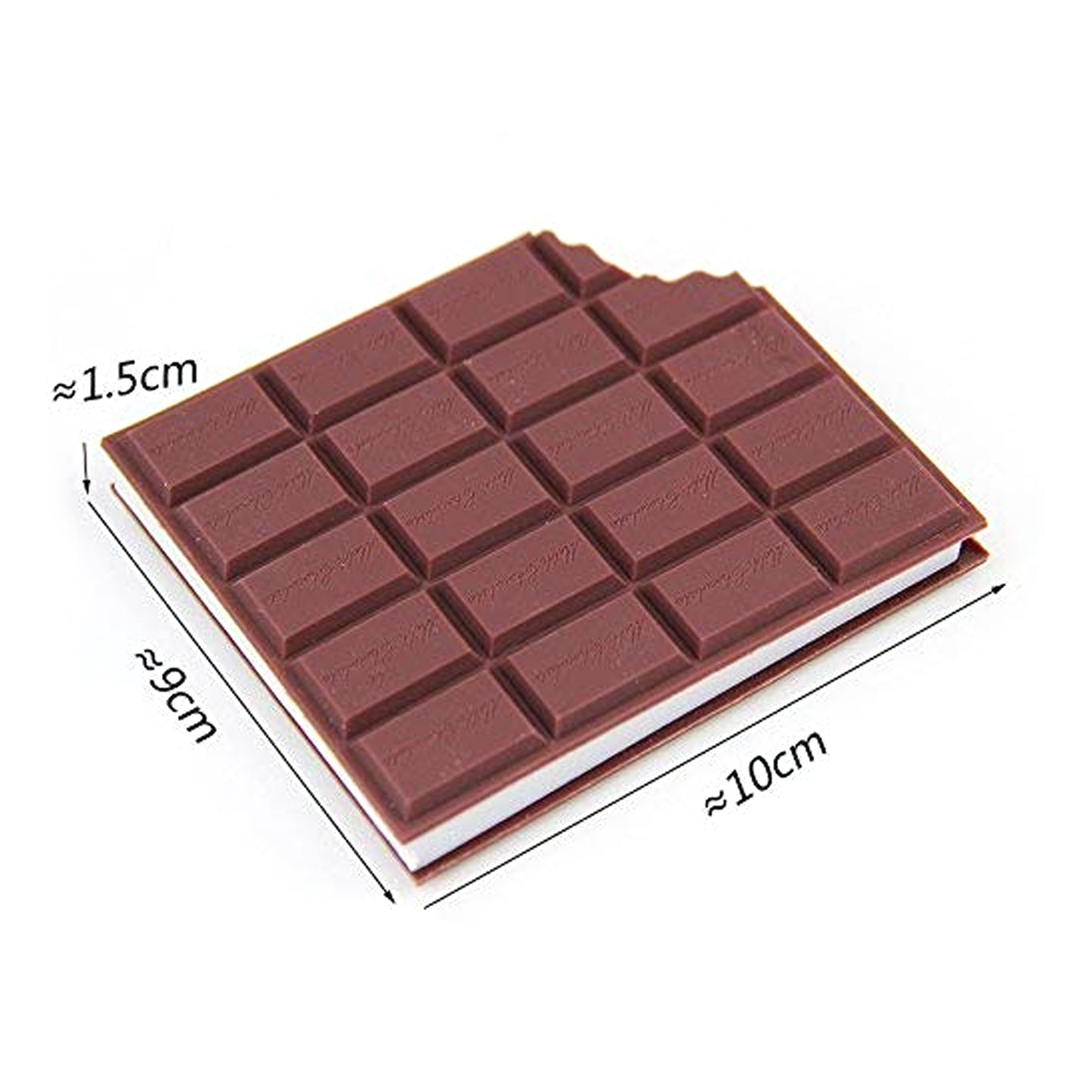 Small Chocolate Scented Diary Memo Notebook In Rectangular Chocolate Bite Shape With Original Chocolate Smell Personal Pocket Diary With Plain Pages For Kids - Happy Price - Image 5