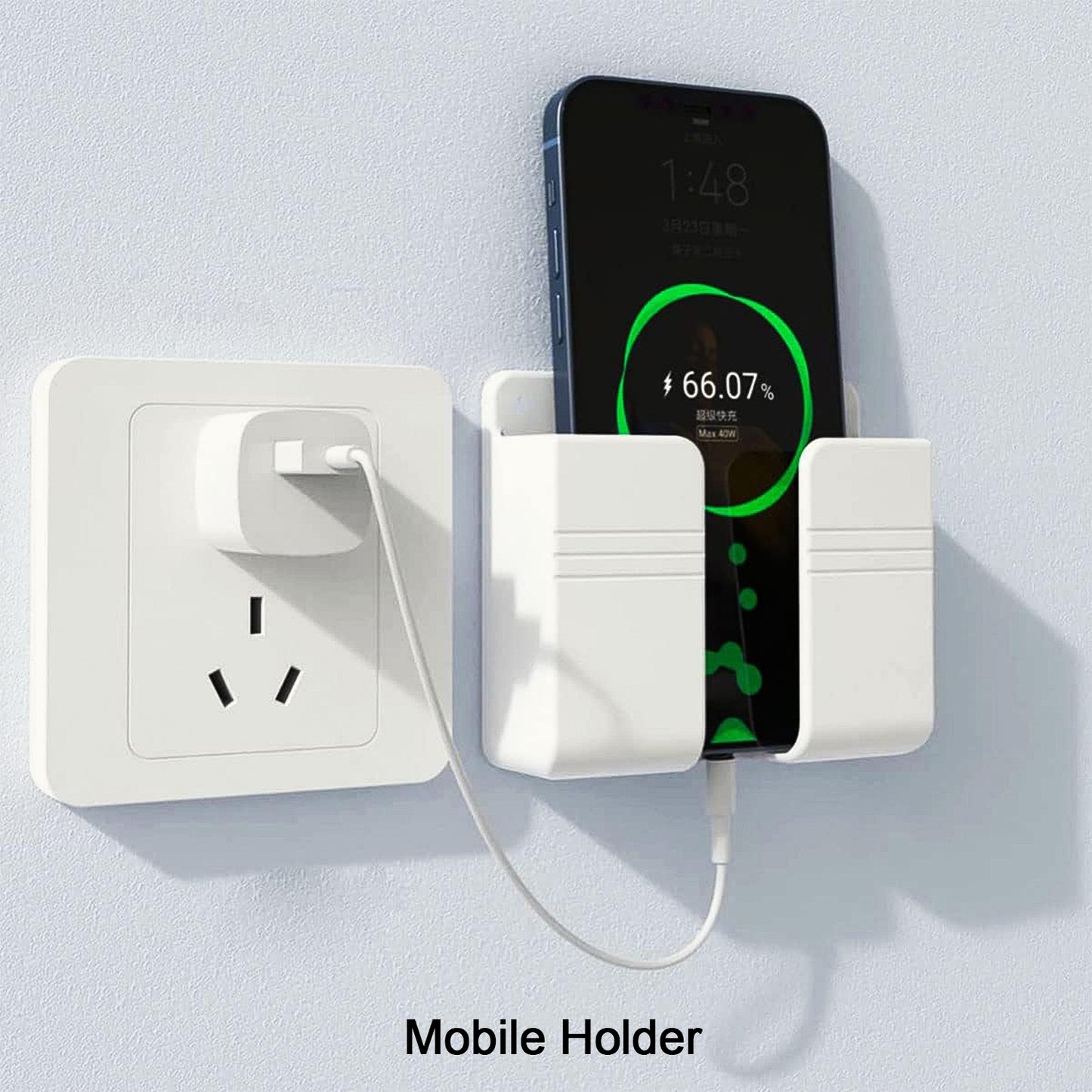 Wall Mount Self-adhesive Mobile Phone Holder Stand (1 Pc) - Happy Price - Image 2