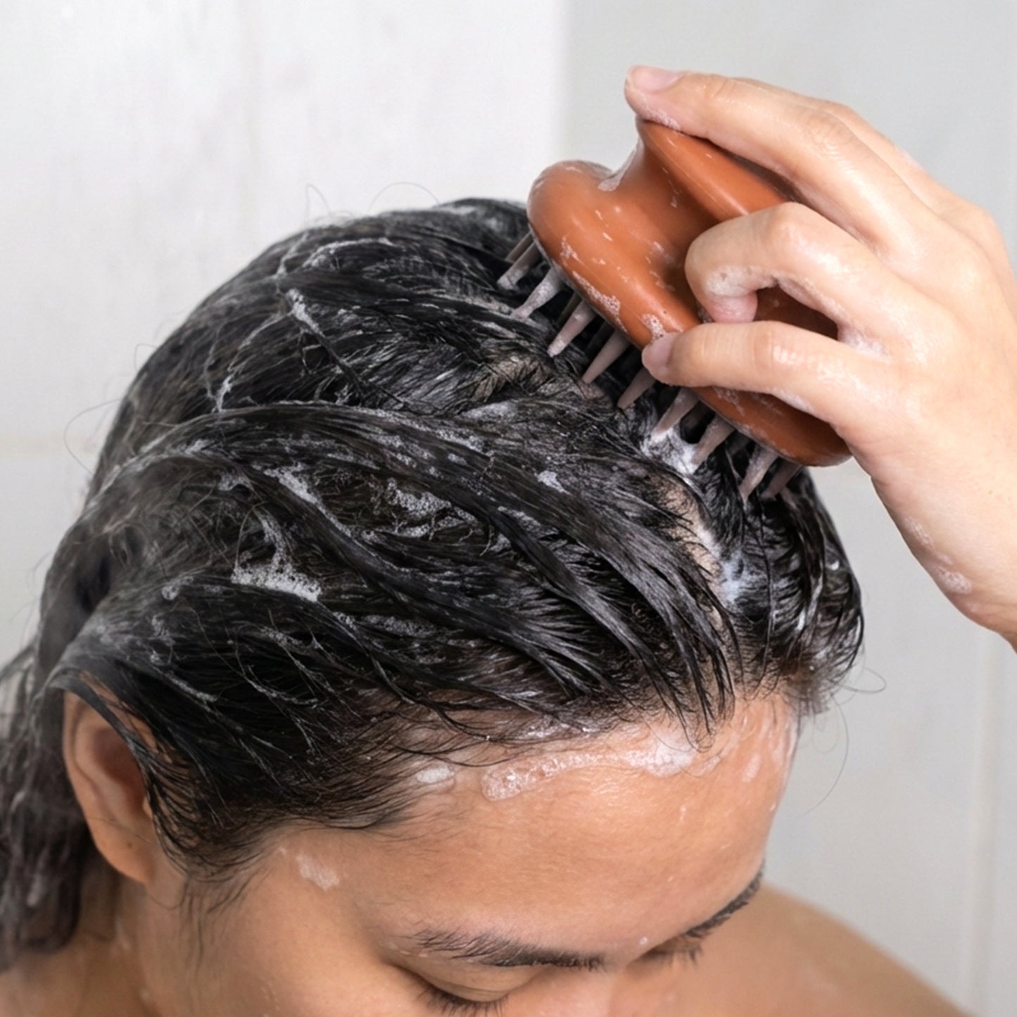 Manual Scalp Massager Shampoo Brush for Hair Washing - 1 Pc - Happy Price - Image 3