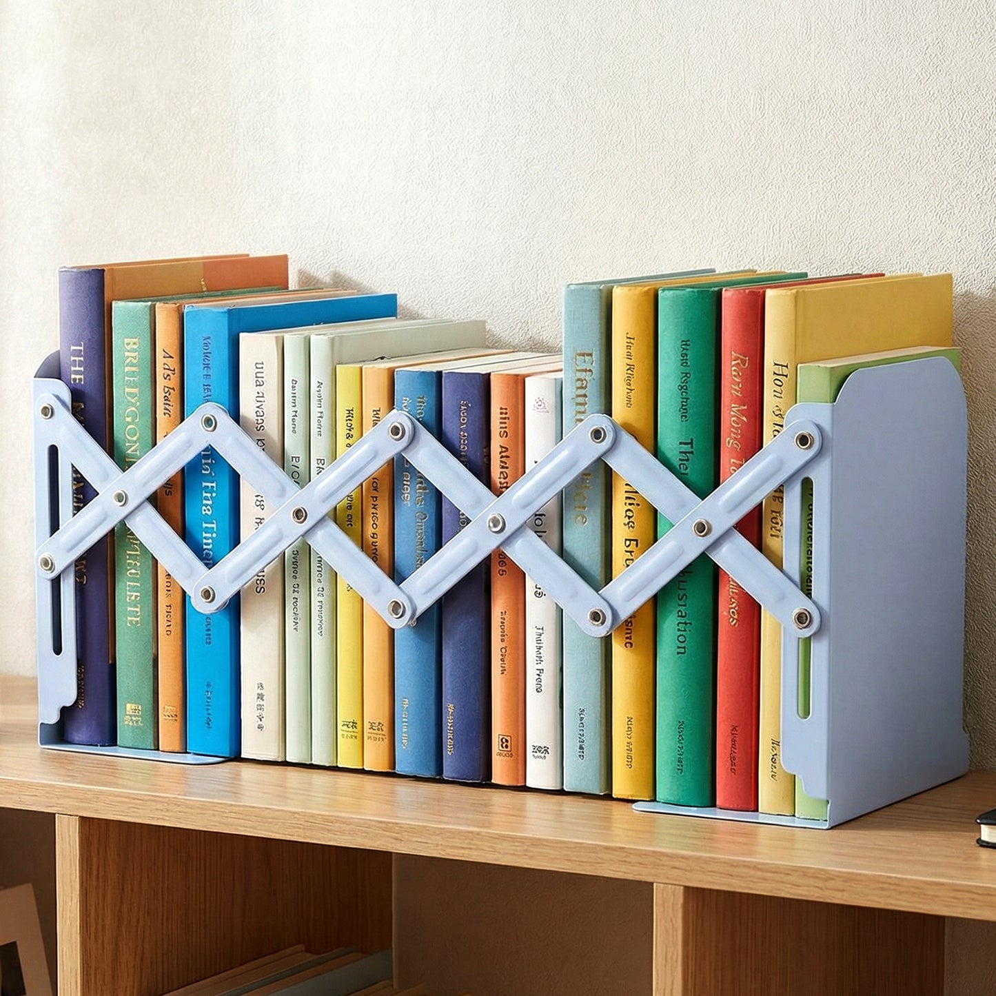 Adjustable Expandable Book Holder - Foldable Scissor Design Organizer (1 Pc) - Happy Price - Image 6