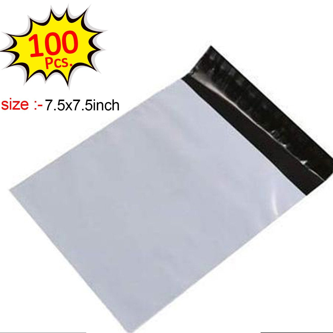 Tamper Proof Courier Bags (7_5x7_5 Inch) Pack Of 100pcs - Happy Price - Image 1