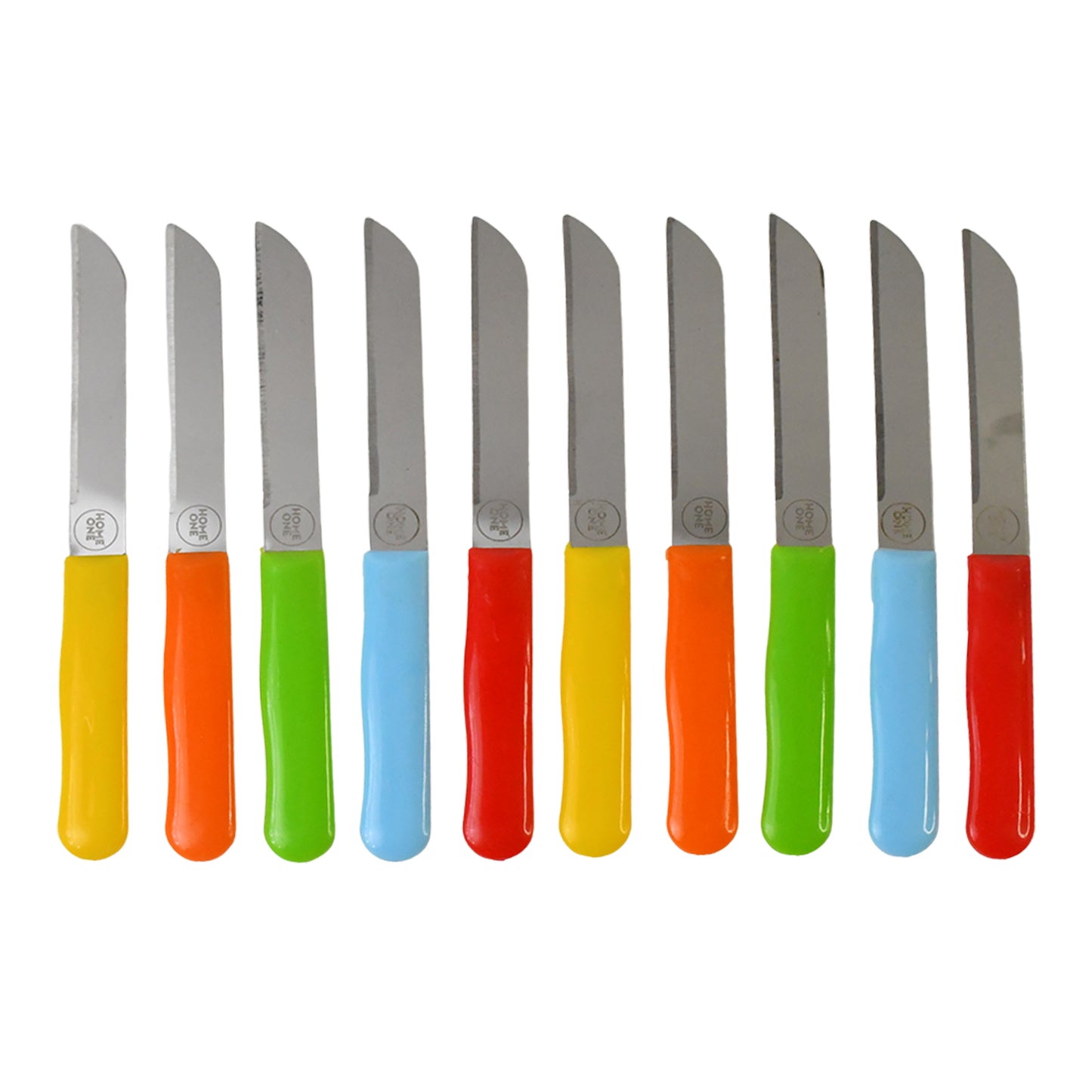 Premium Quality Stainless Steel Handle Plain Knife (10 Pc 1 Set) - Happy Price - Image 2