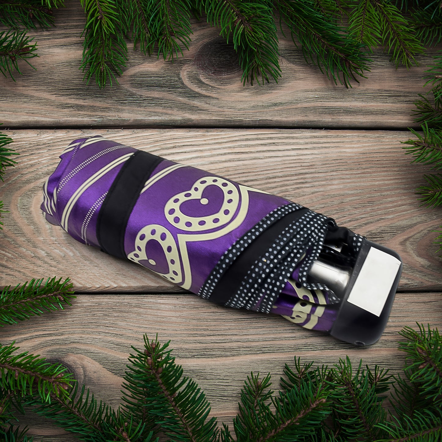 3-fold 5 Floor Sun Protective Solid Foldable Umbrella (1 Pc) - Happy Price - Image 5